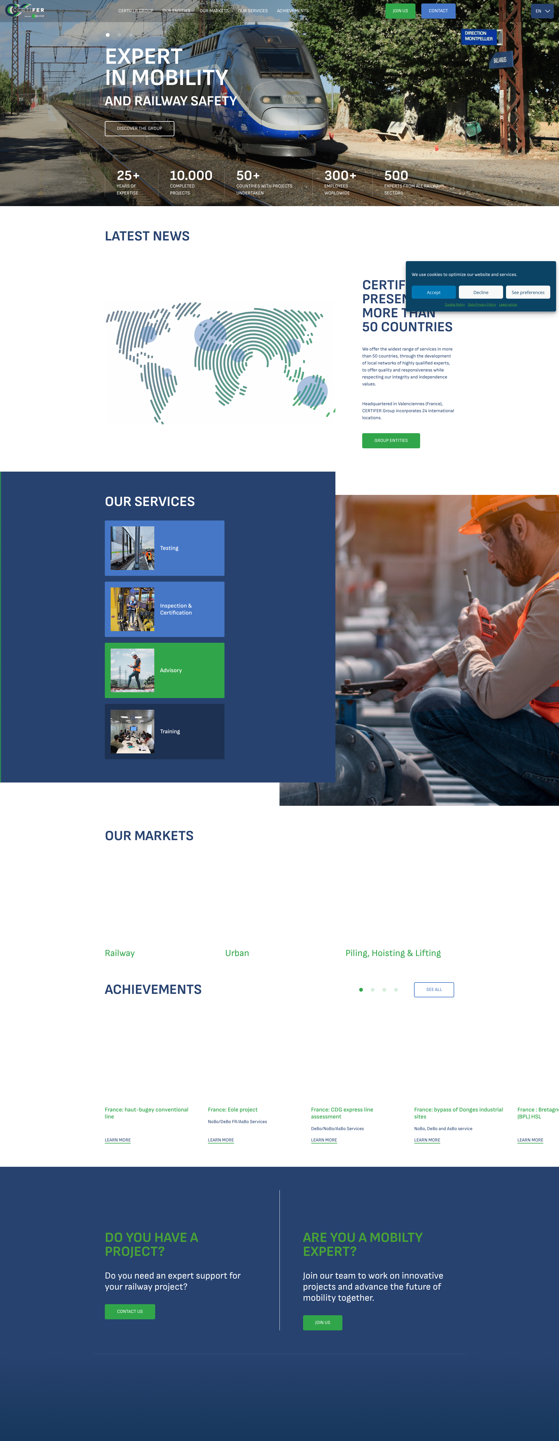 Aperçu du site