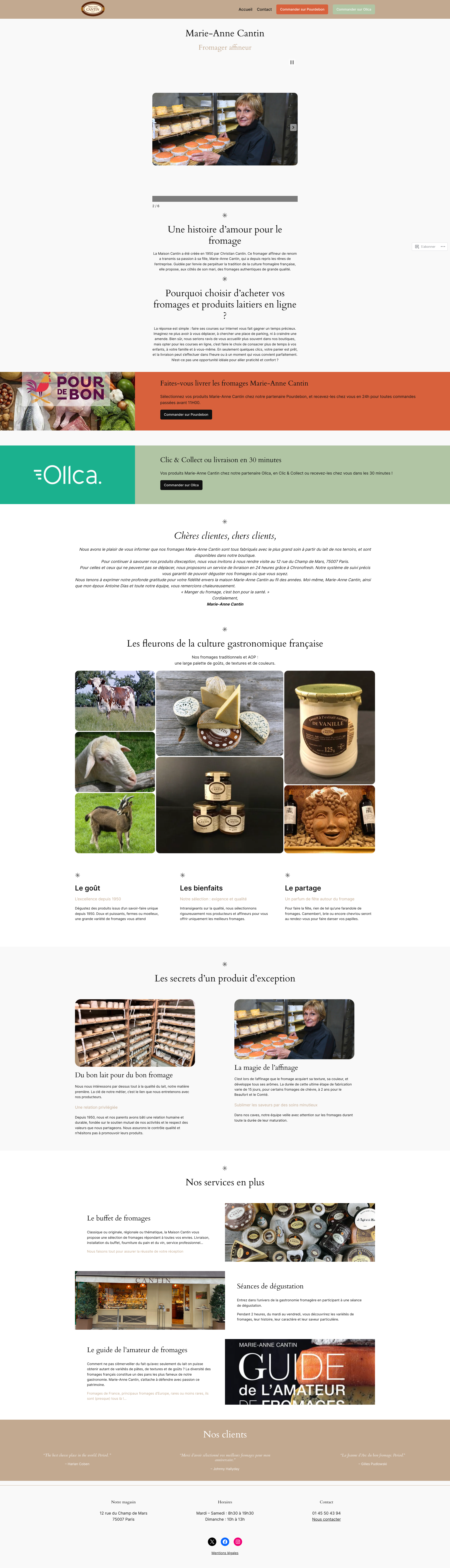 Aperçu du site