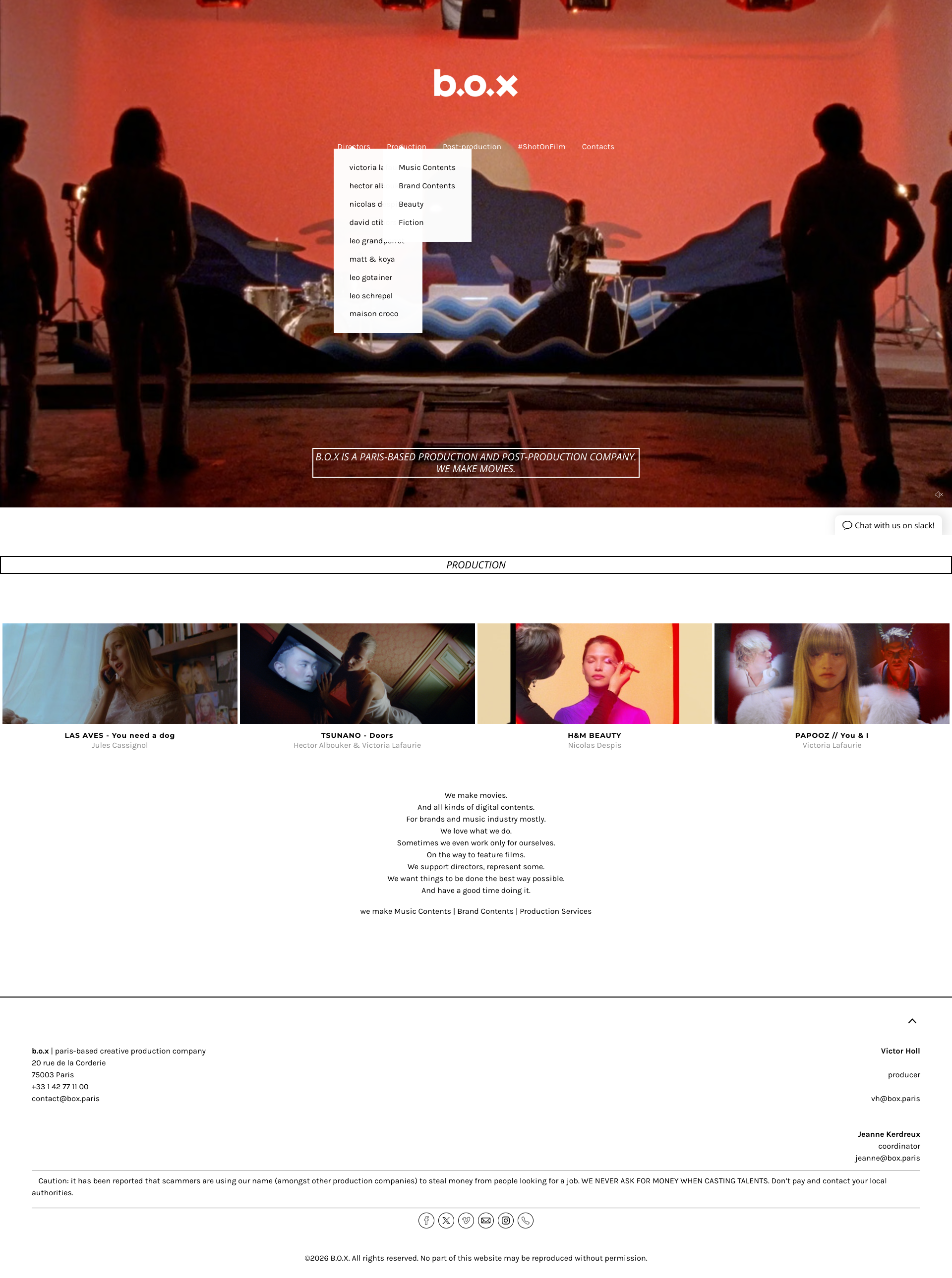 Aperçu du site