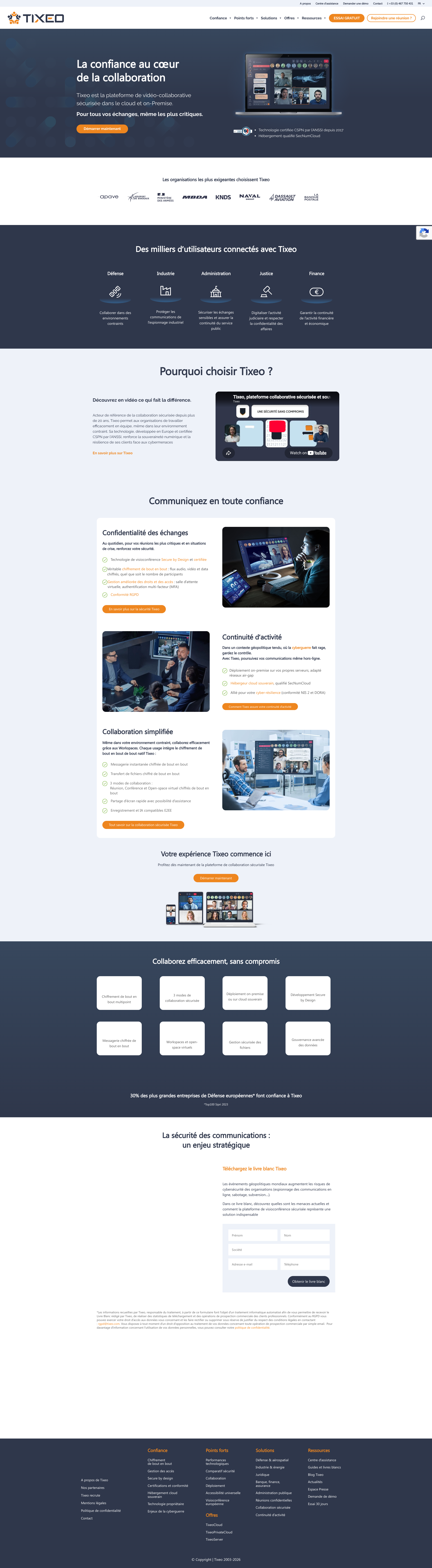 Aperçu du site