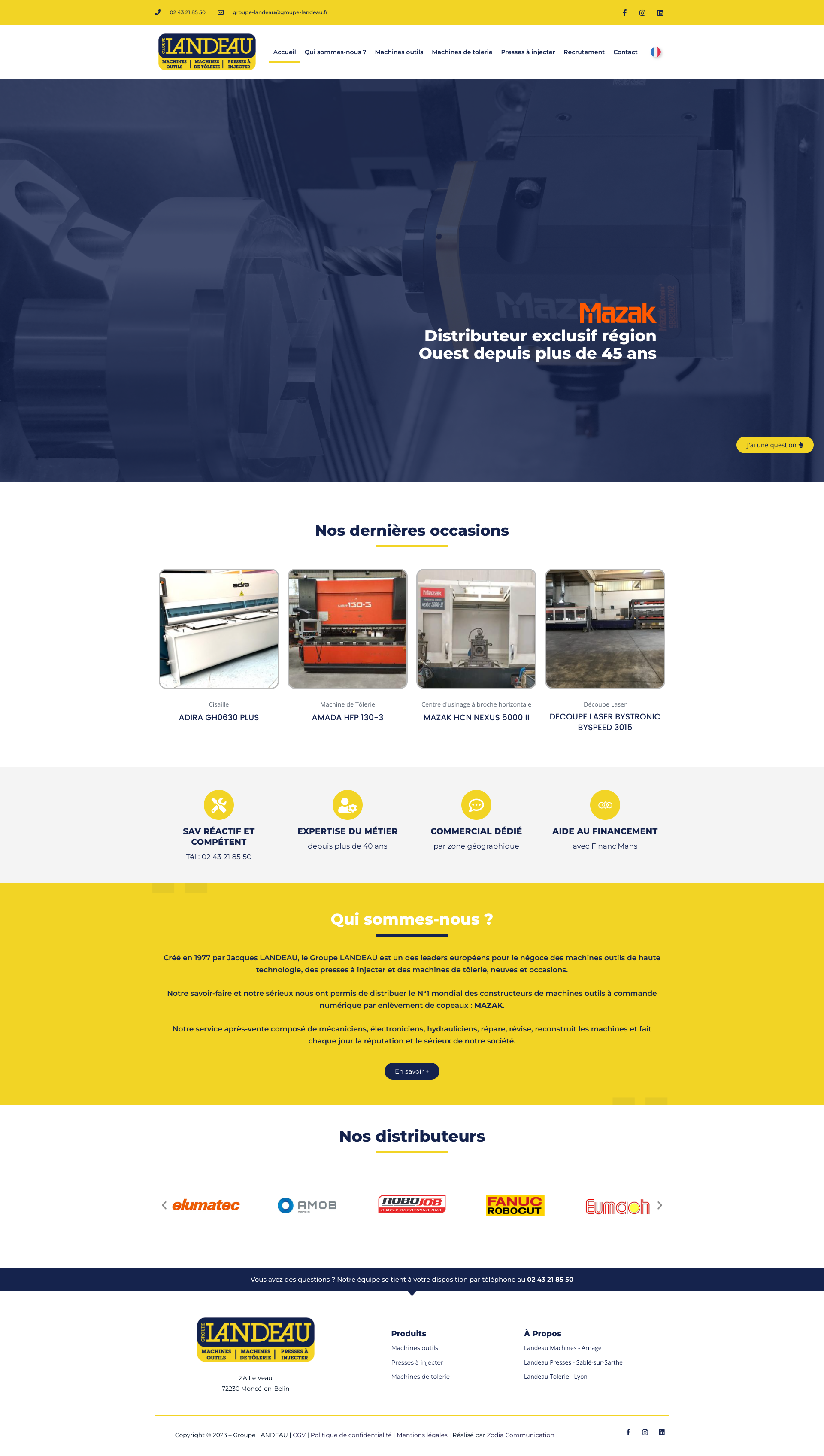 Aperçu du site