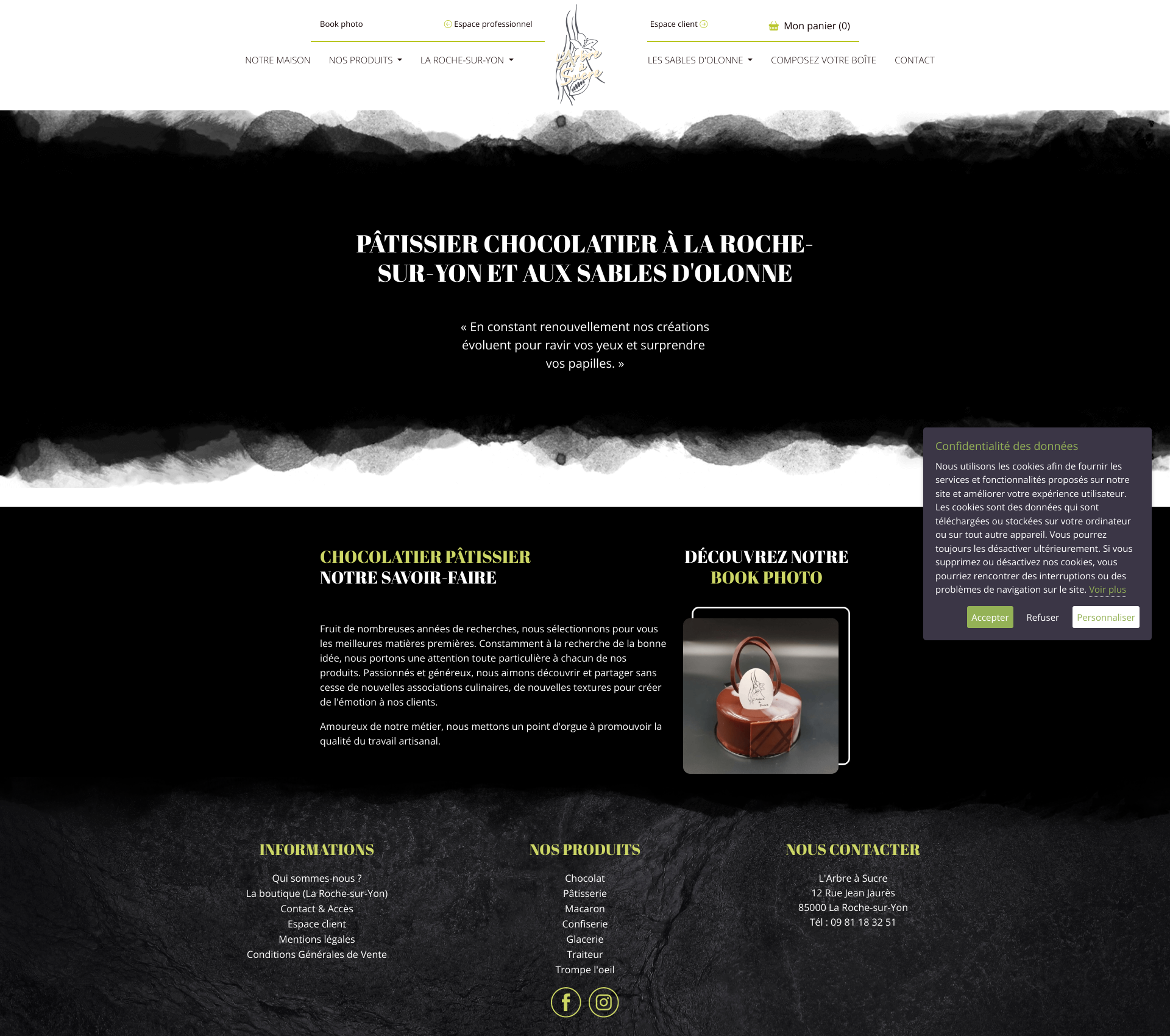 Aperçu du site