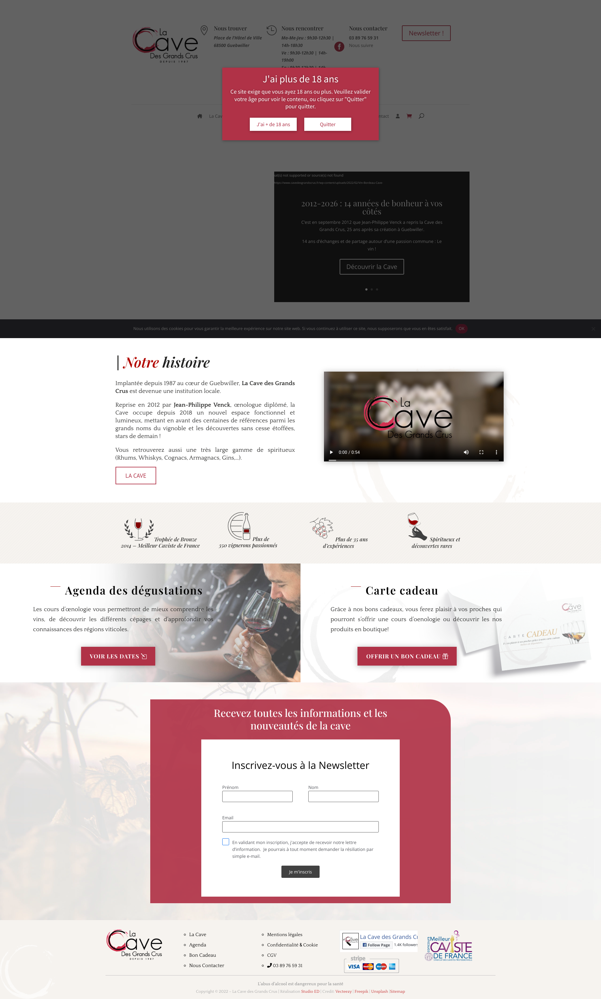 Aperçu du site