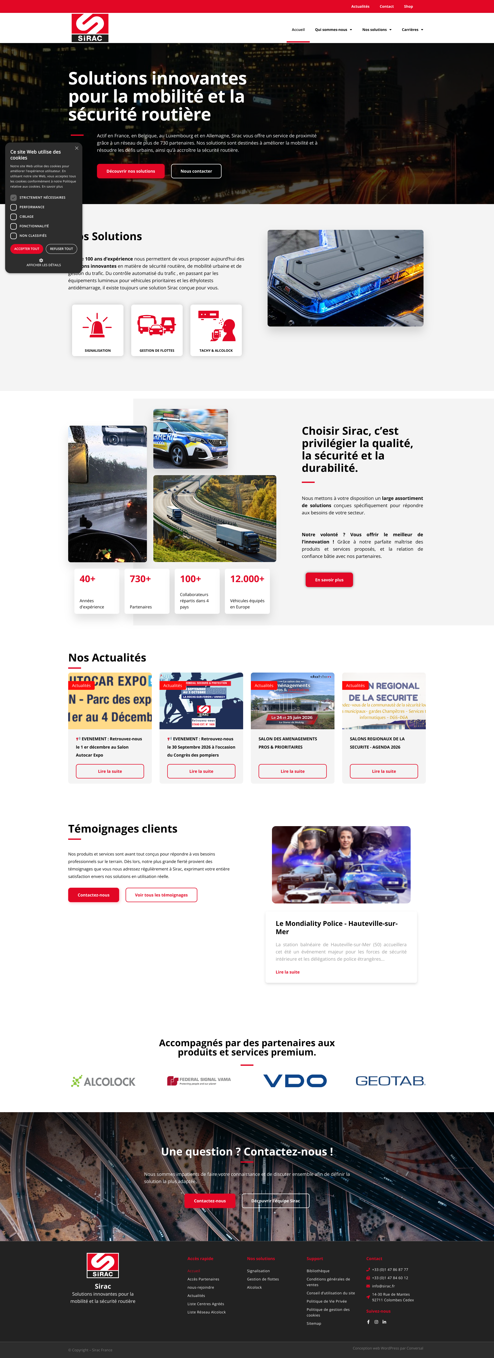 Aperçu du site