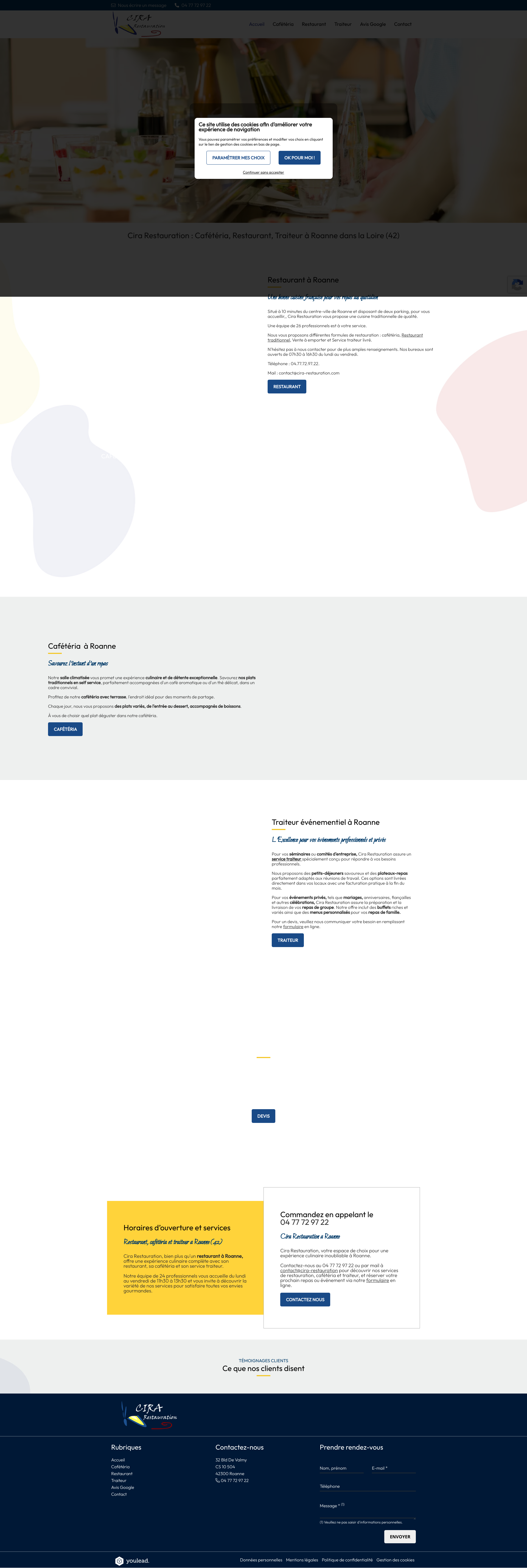 Aperçu du site