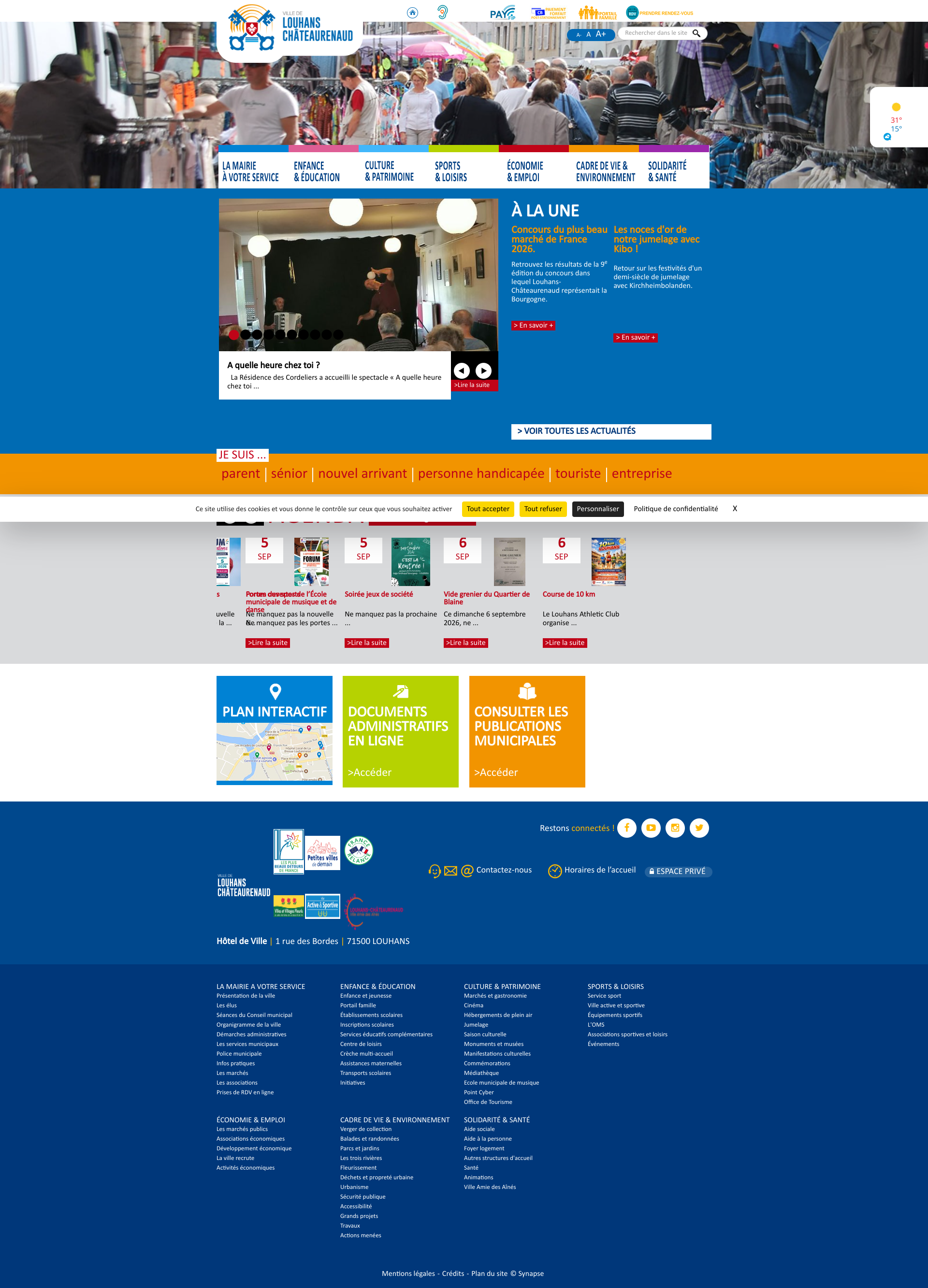 Aperçu du site