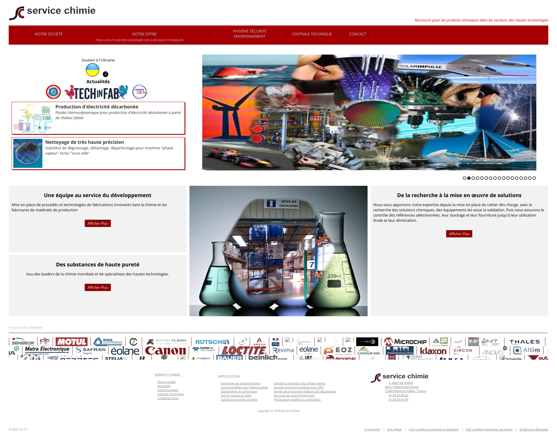 Aperçu du site