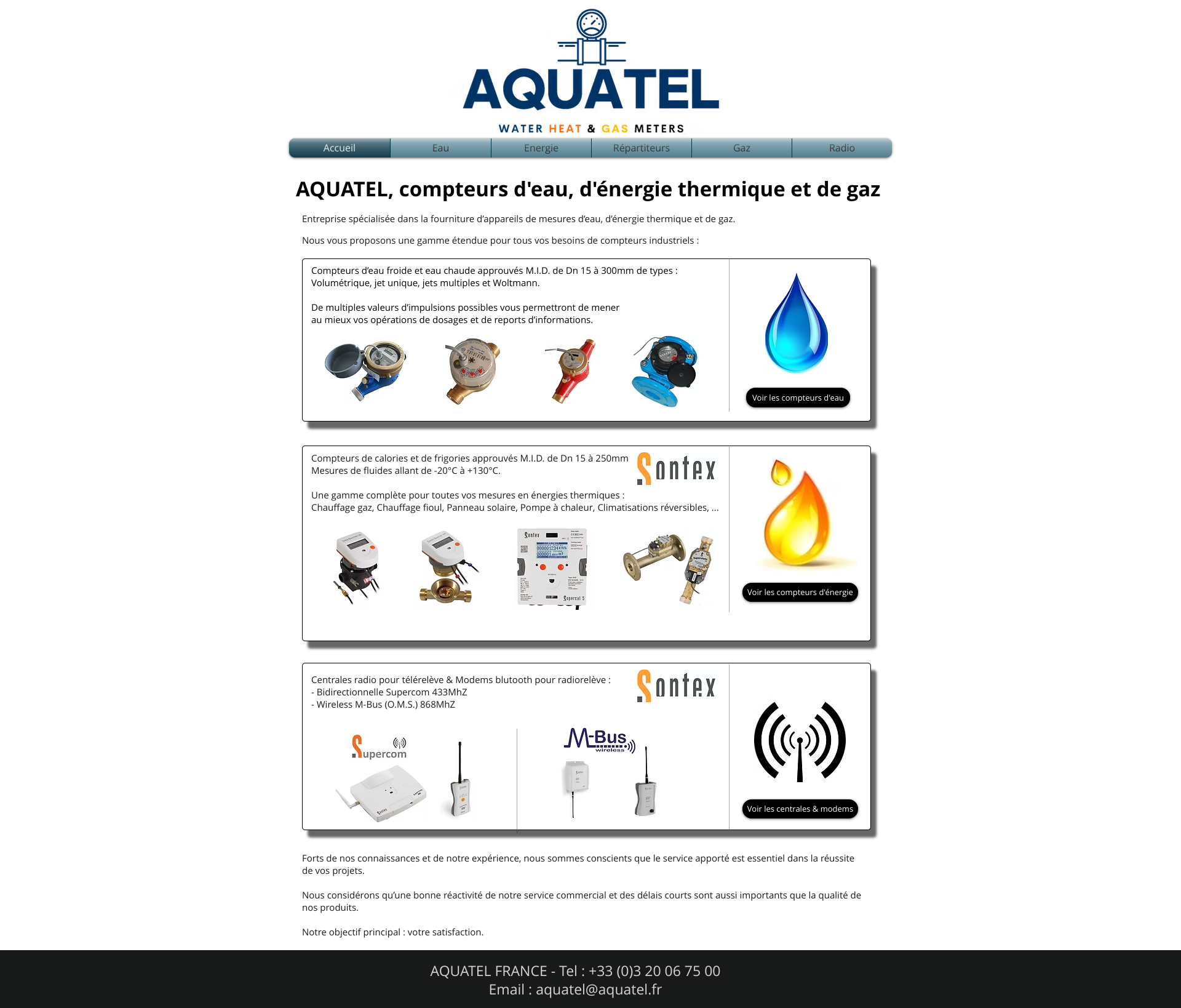 Aperçu du site