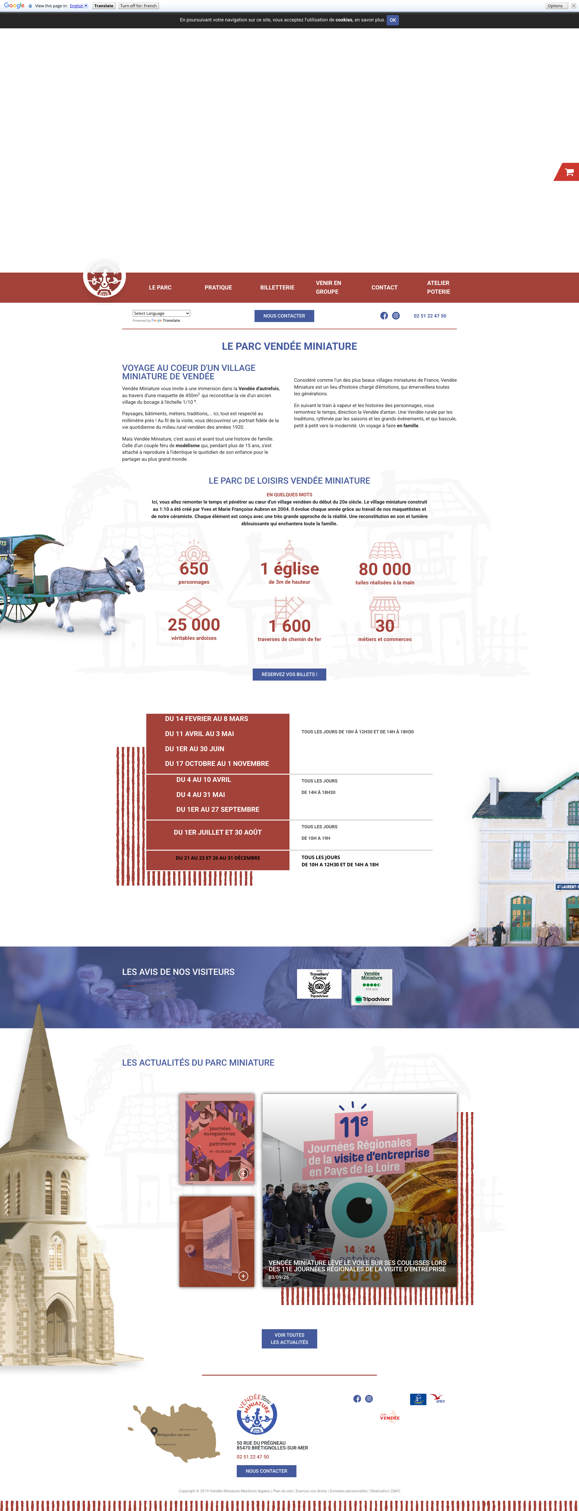 Aperçu du site