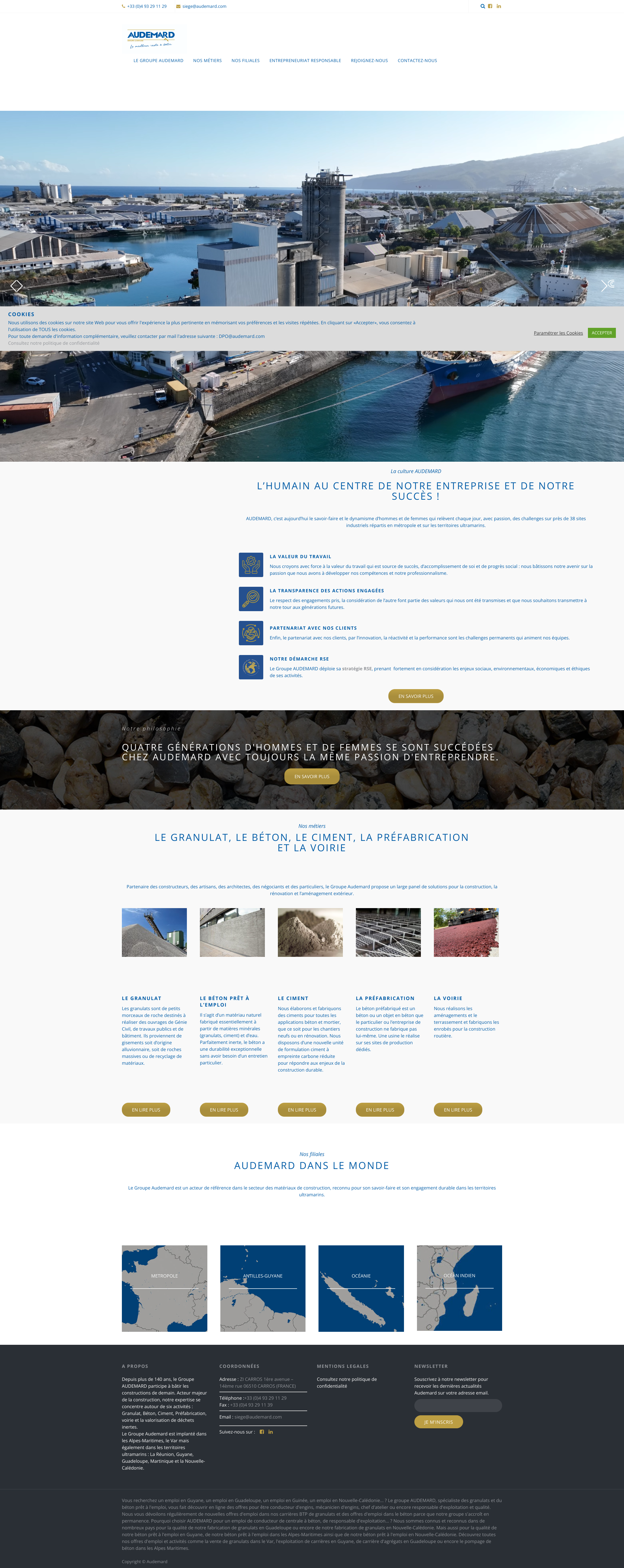 Aperçu du site