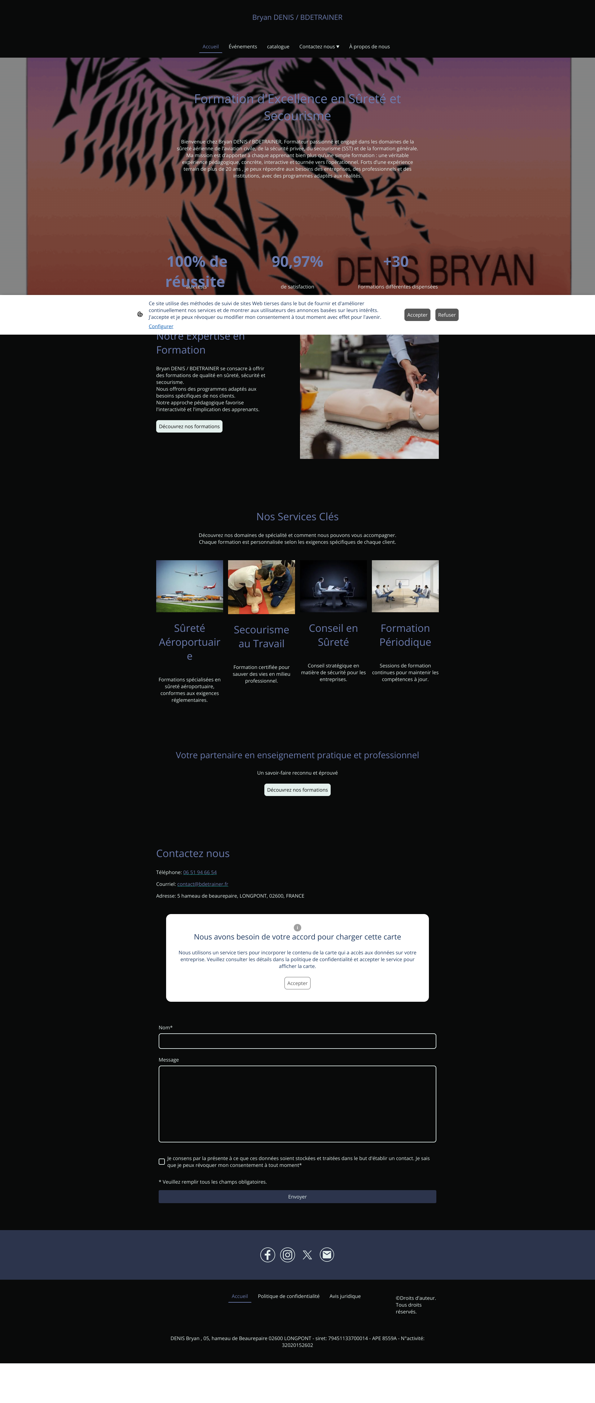 Aperçu du site