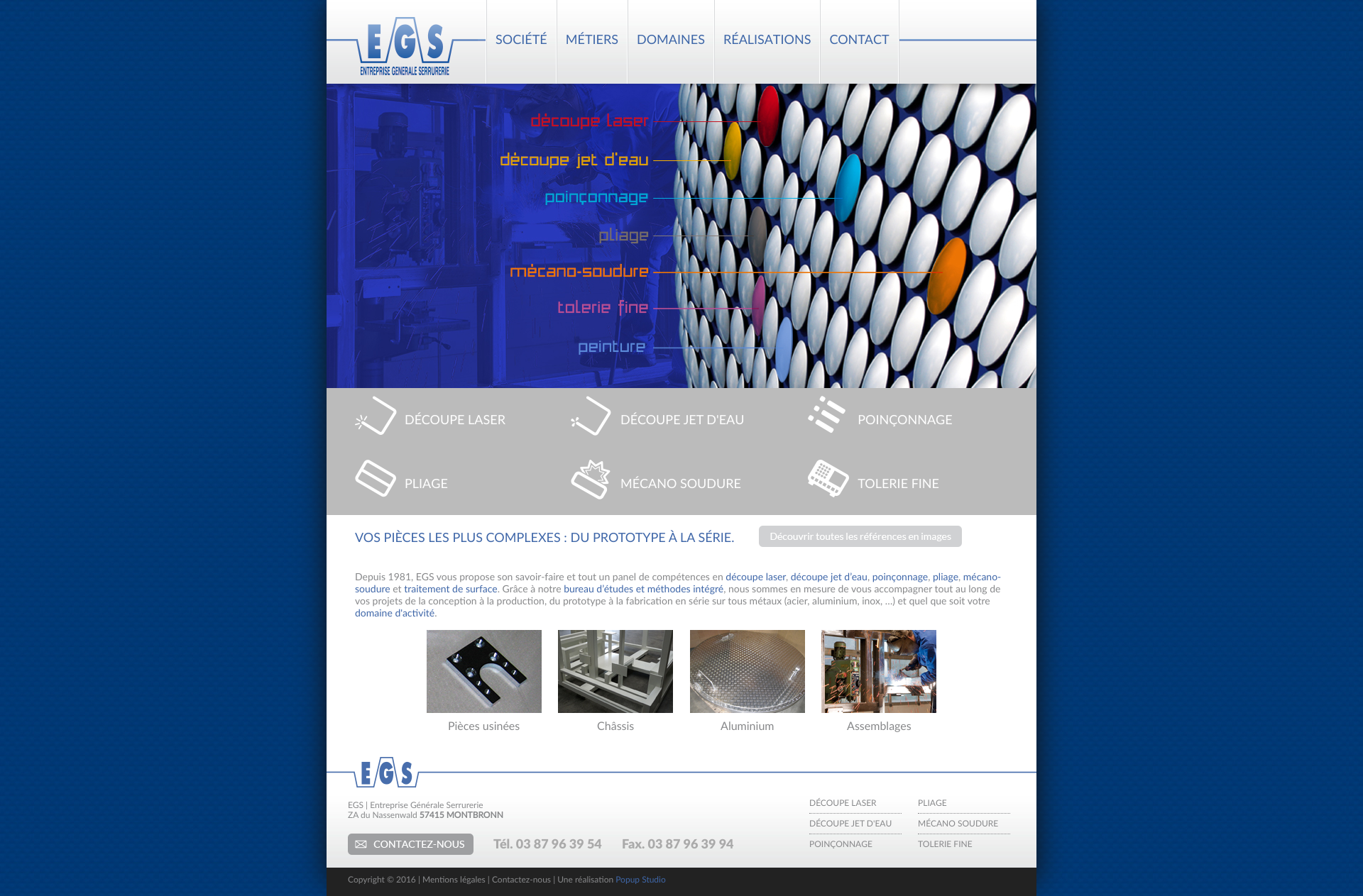 Aperçu du site