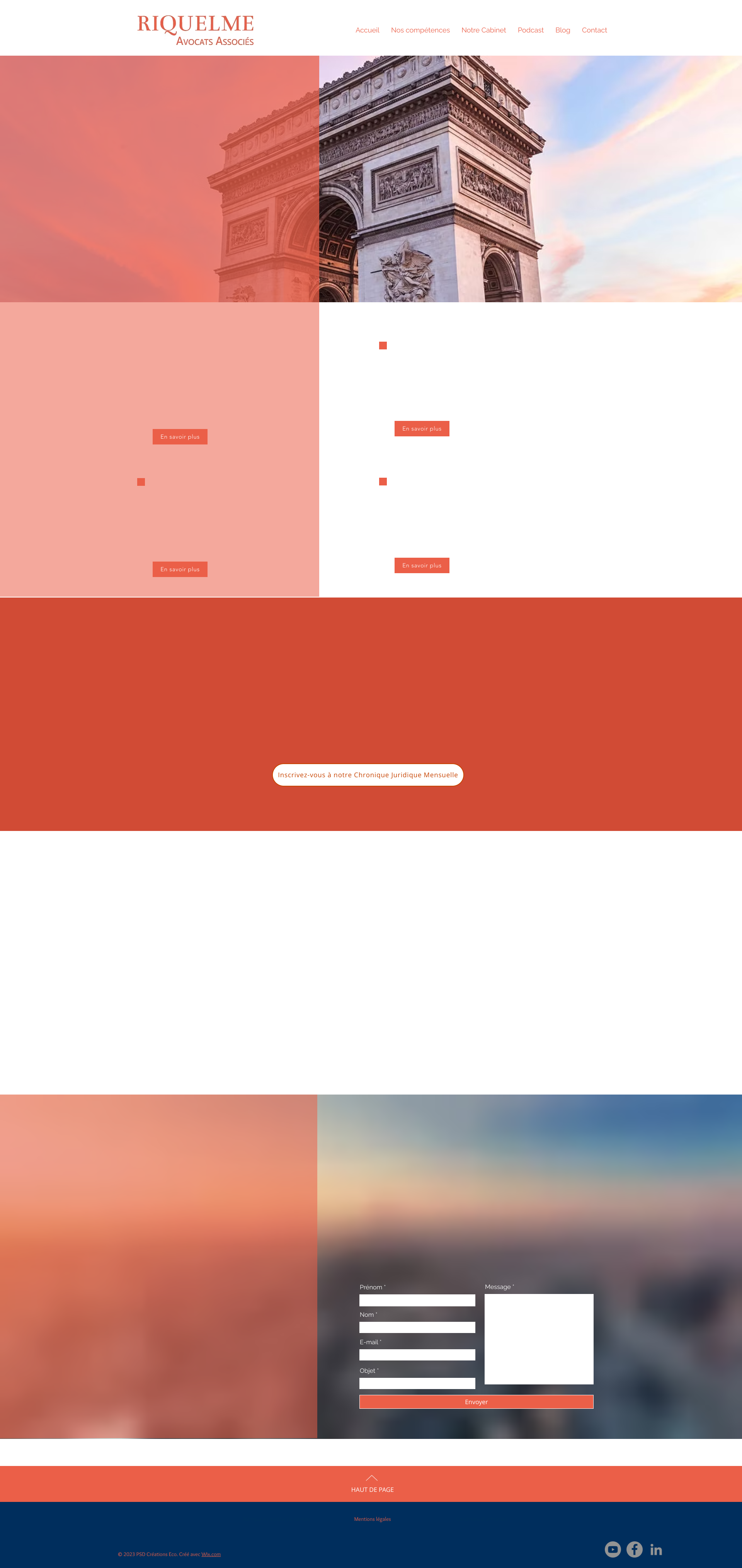 Aperçu du site