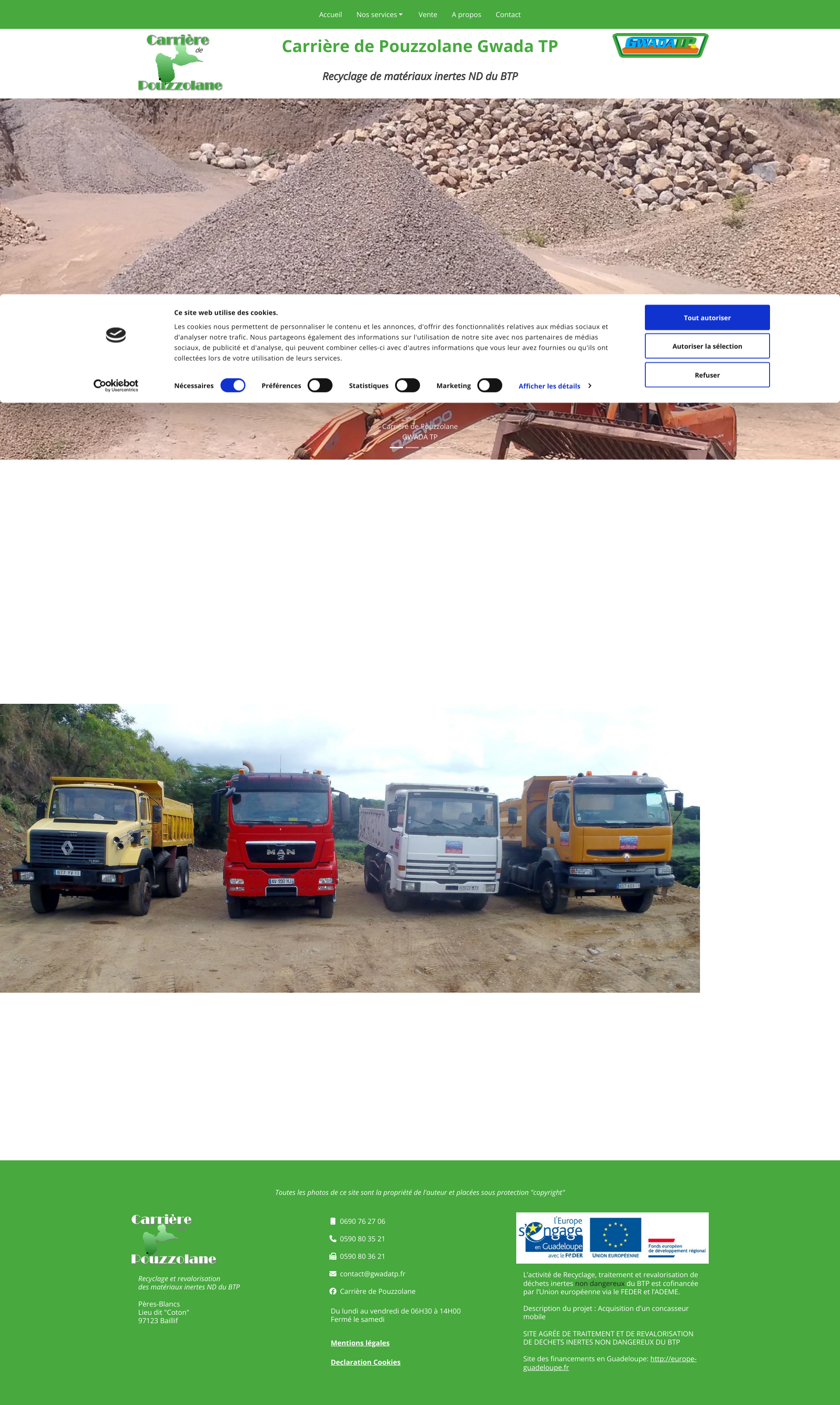 Aperçu du site
