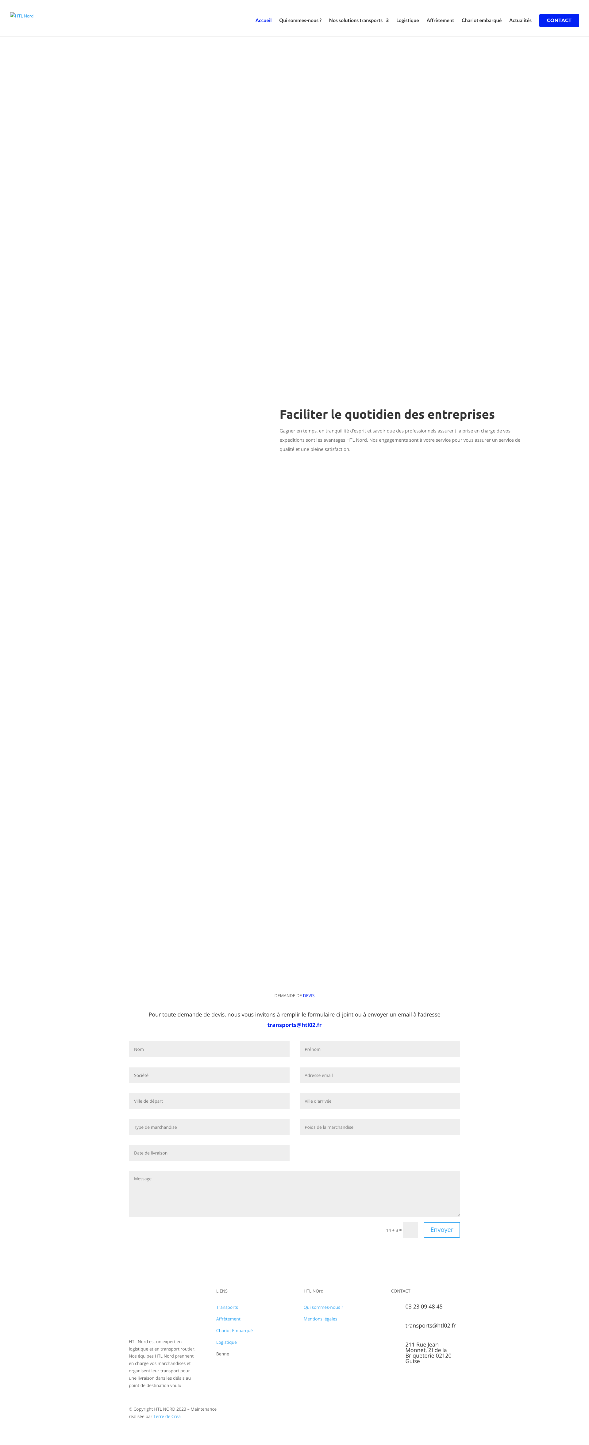 Aperçu du site