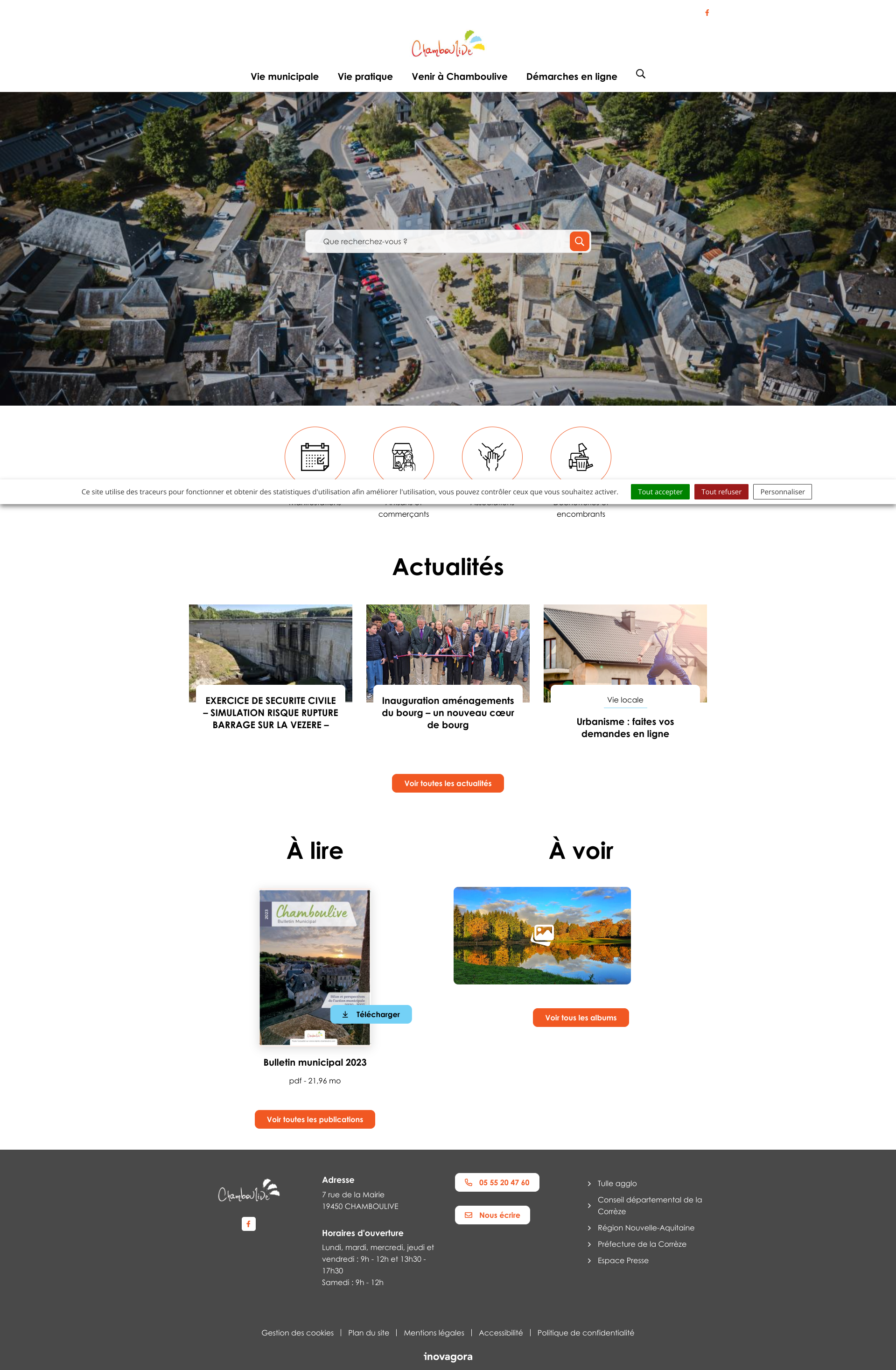 Aperçu du site