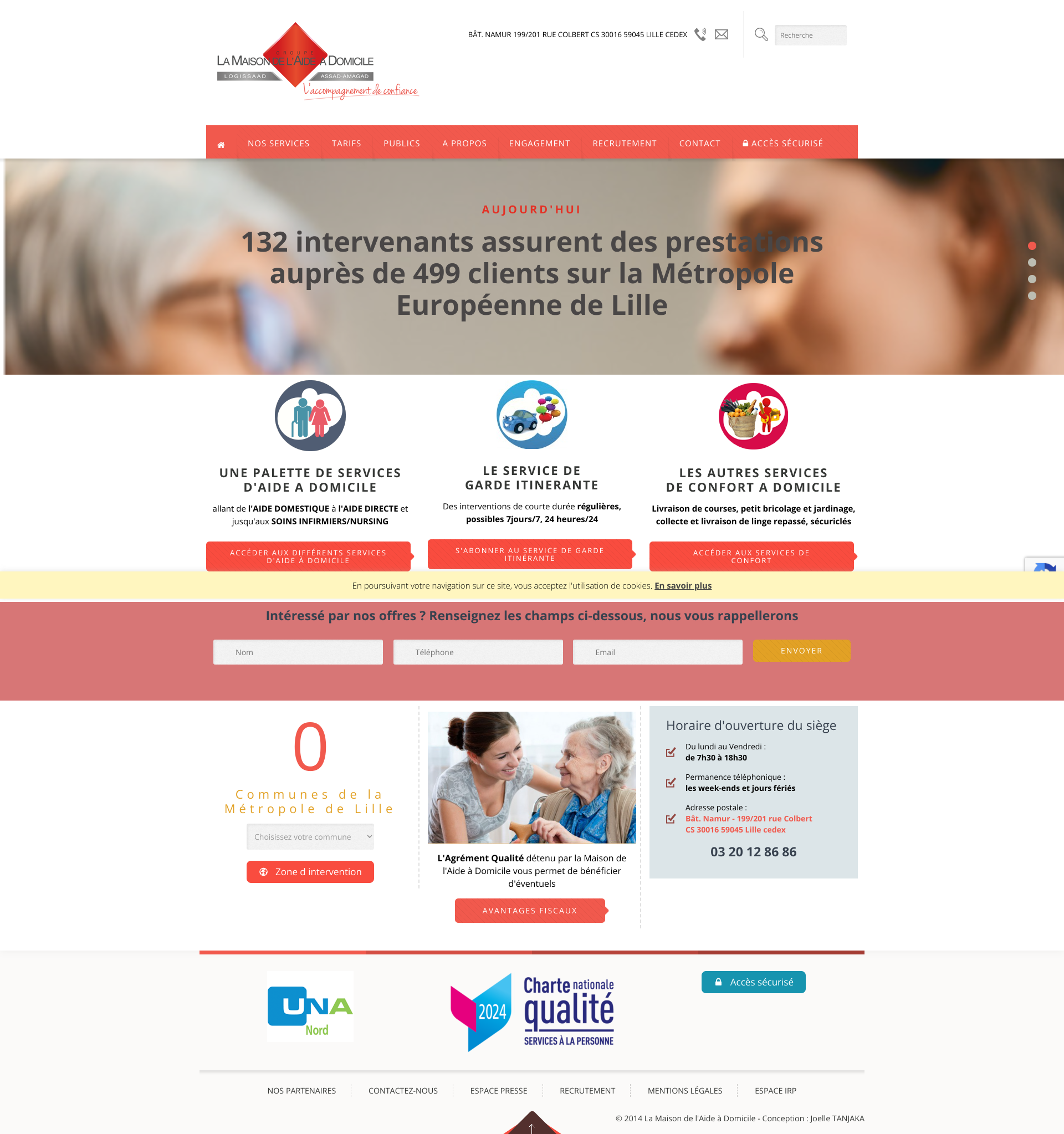 Aperçu du site