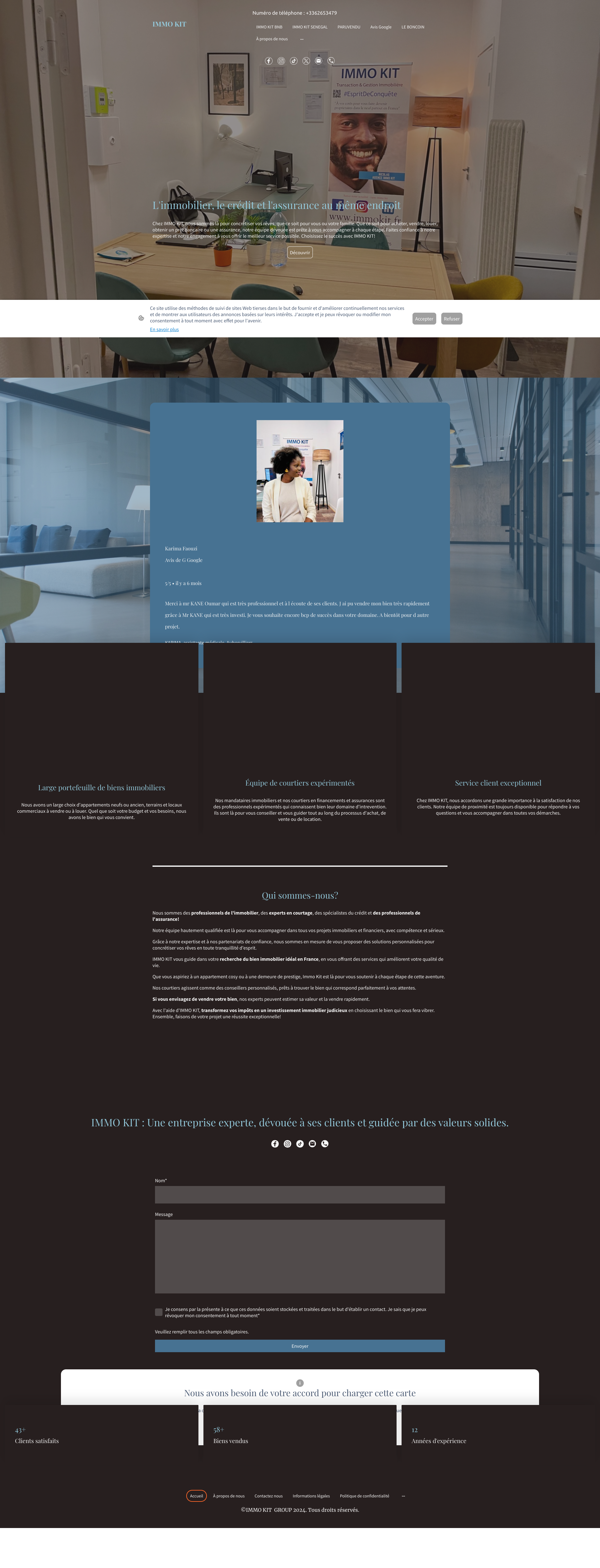 Aperçu du site