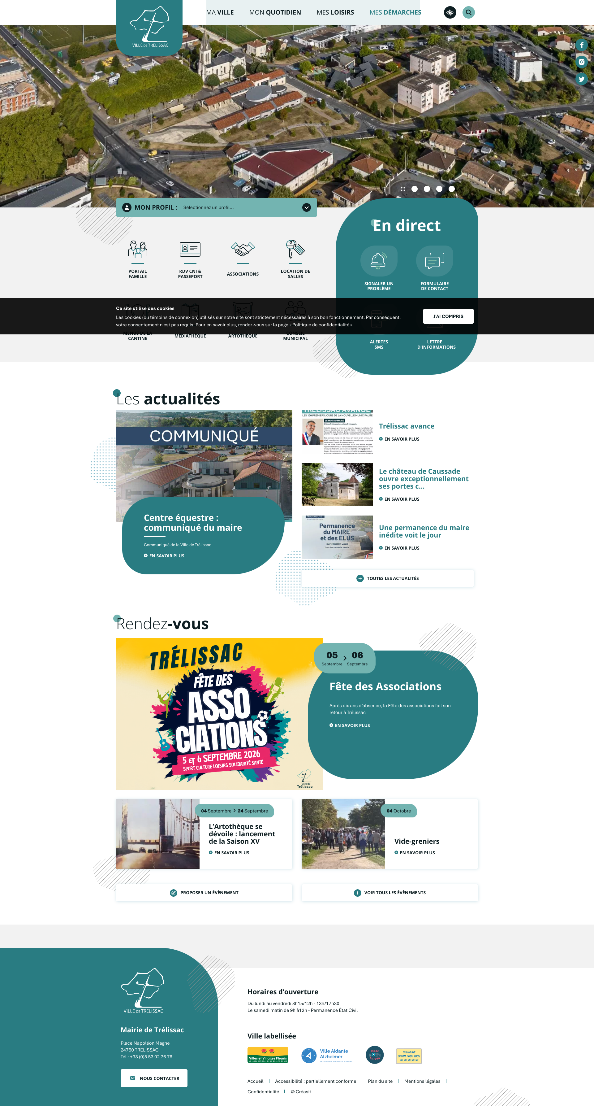 Aperçu du site