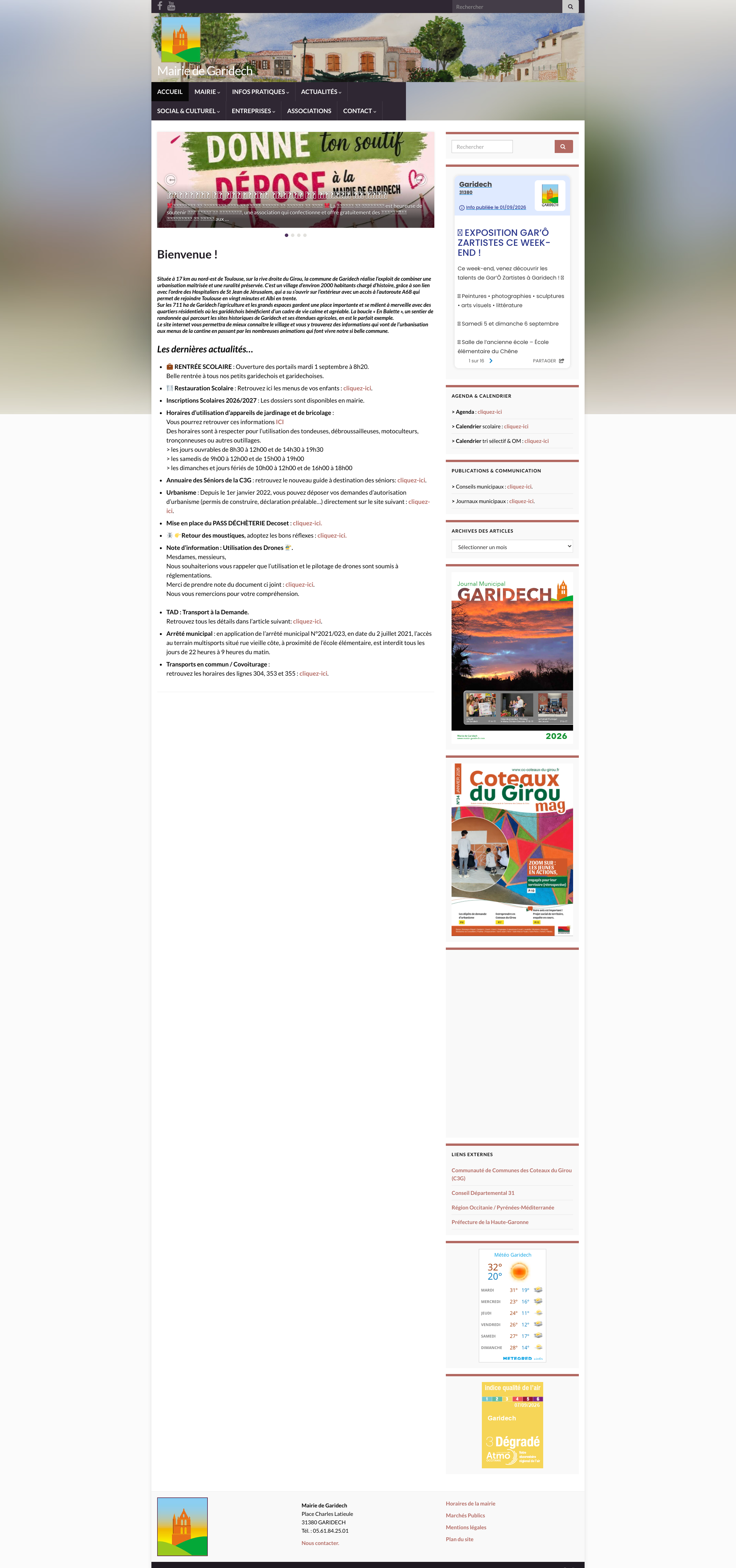 Aperçu du site