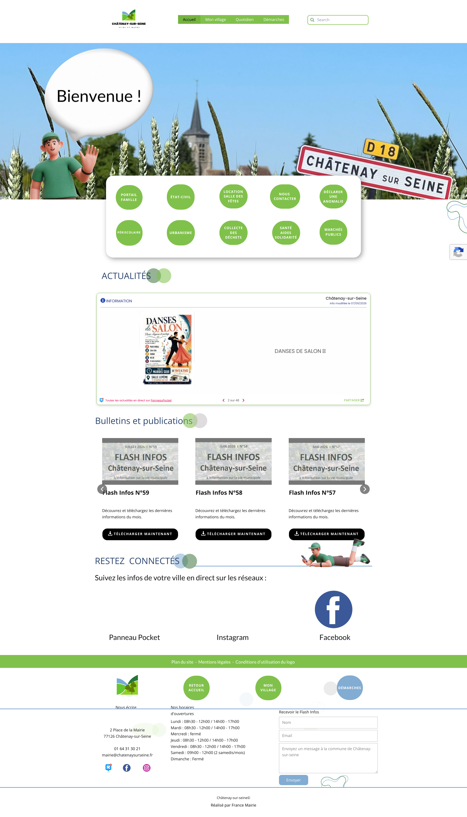 Aperçu du site