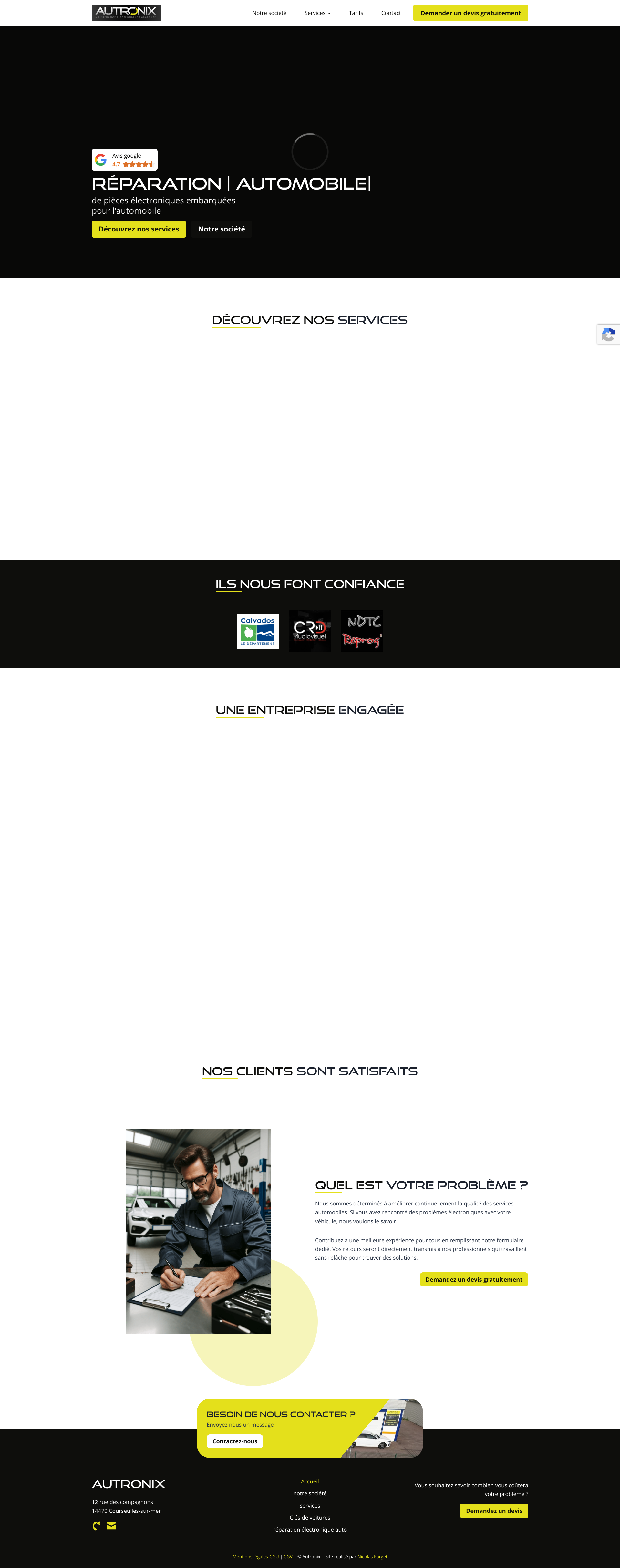 Aperçu du site