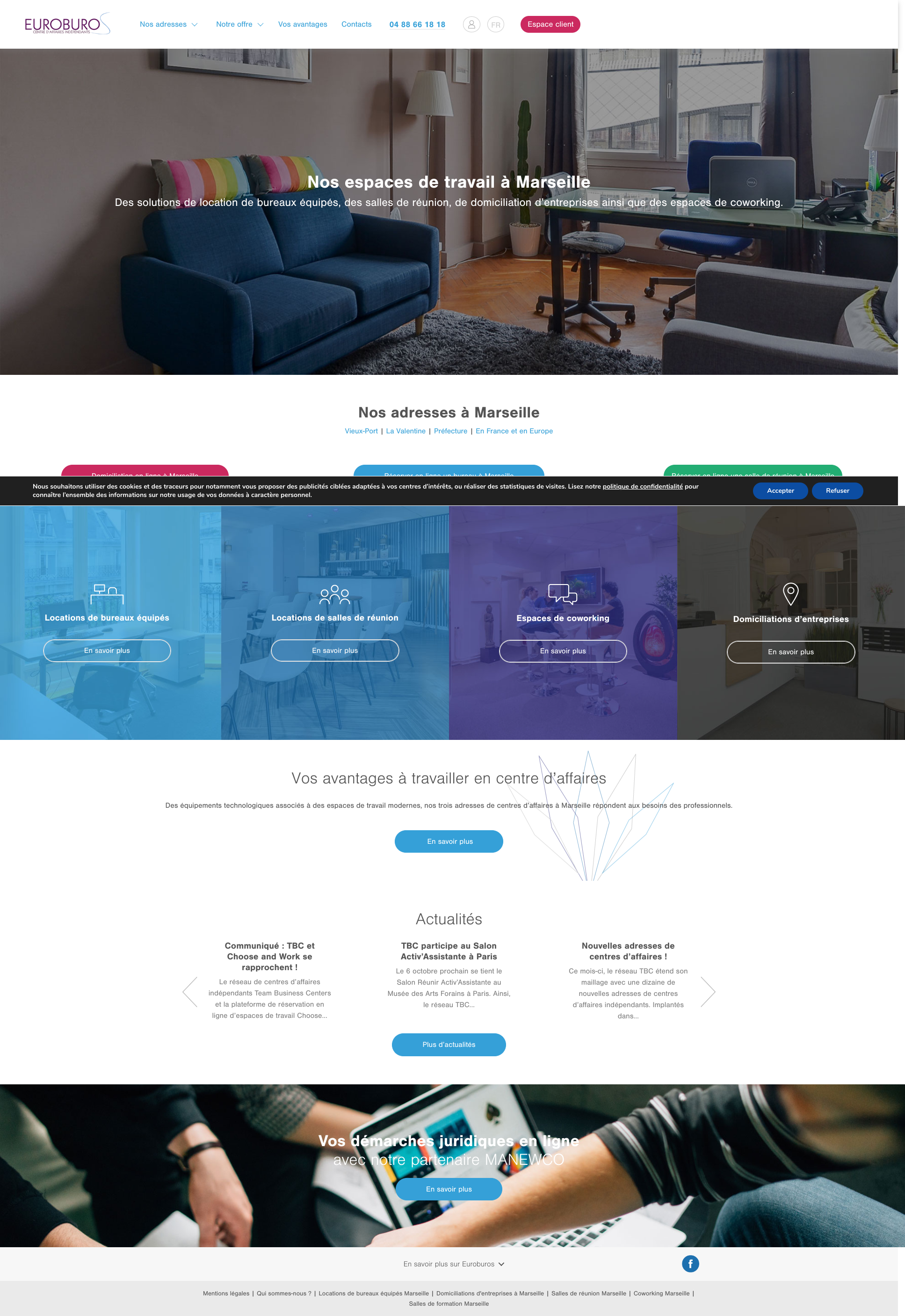Aperçu du site