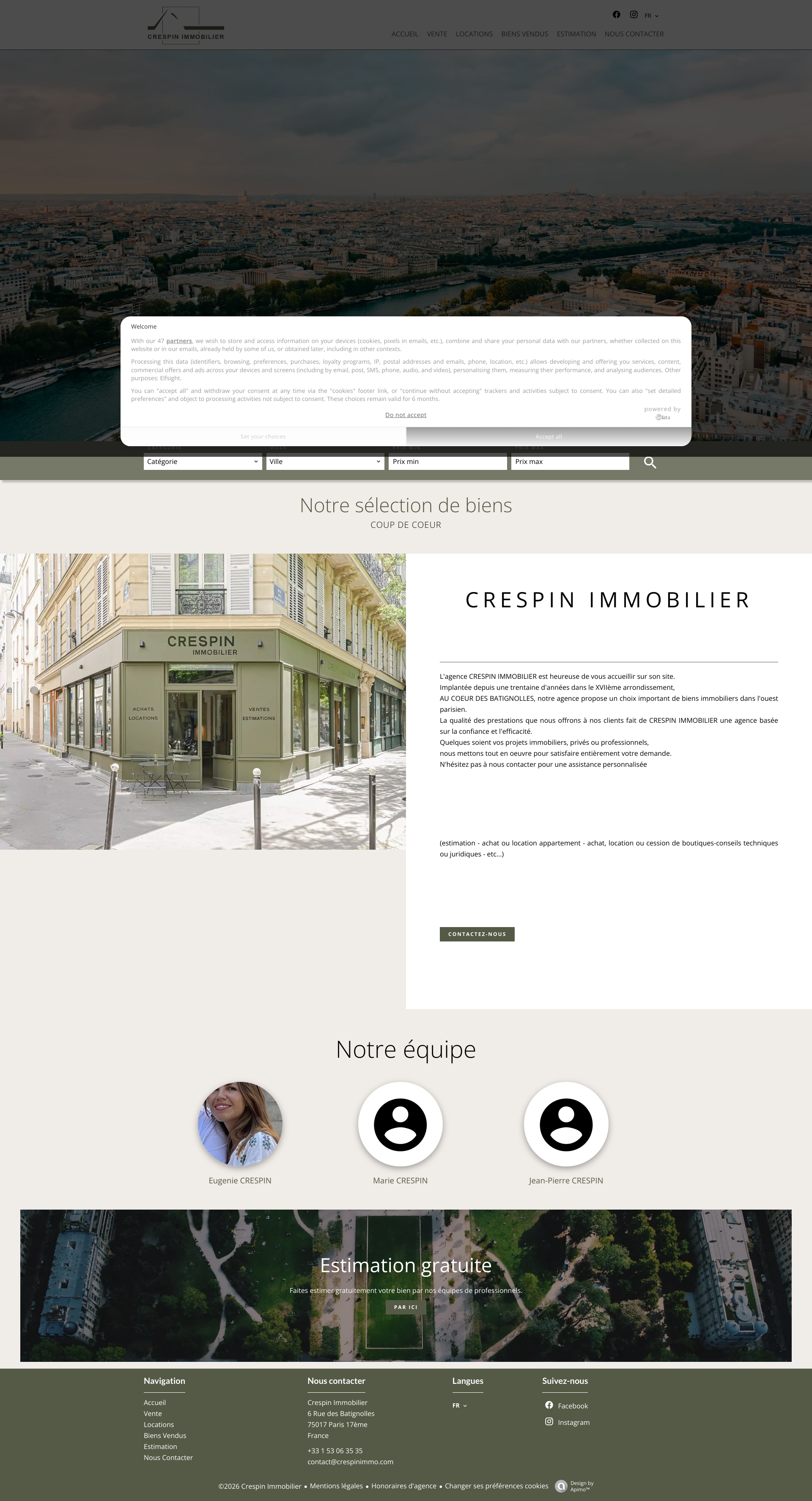 Aperçu du site