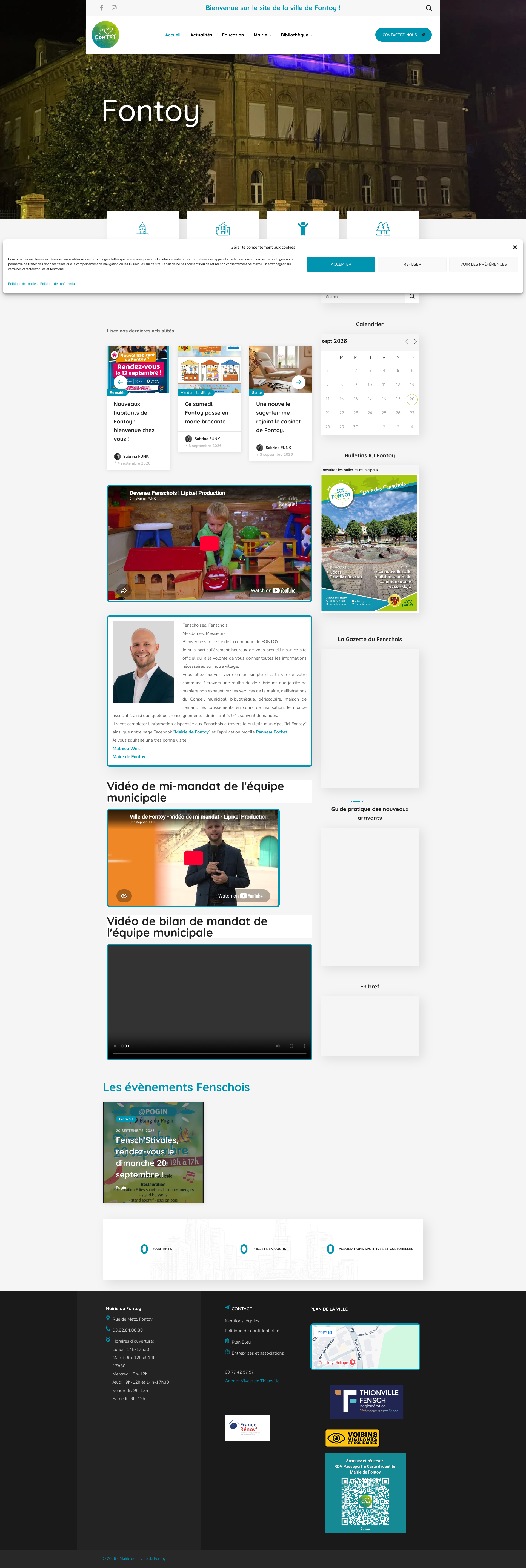 Aperçu du site