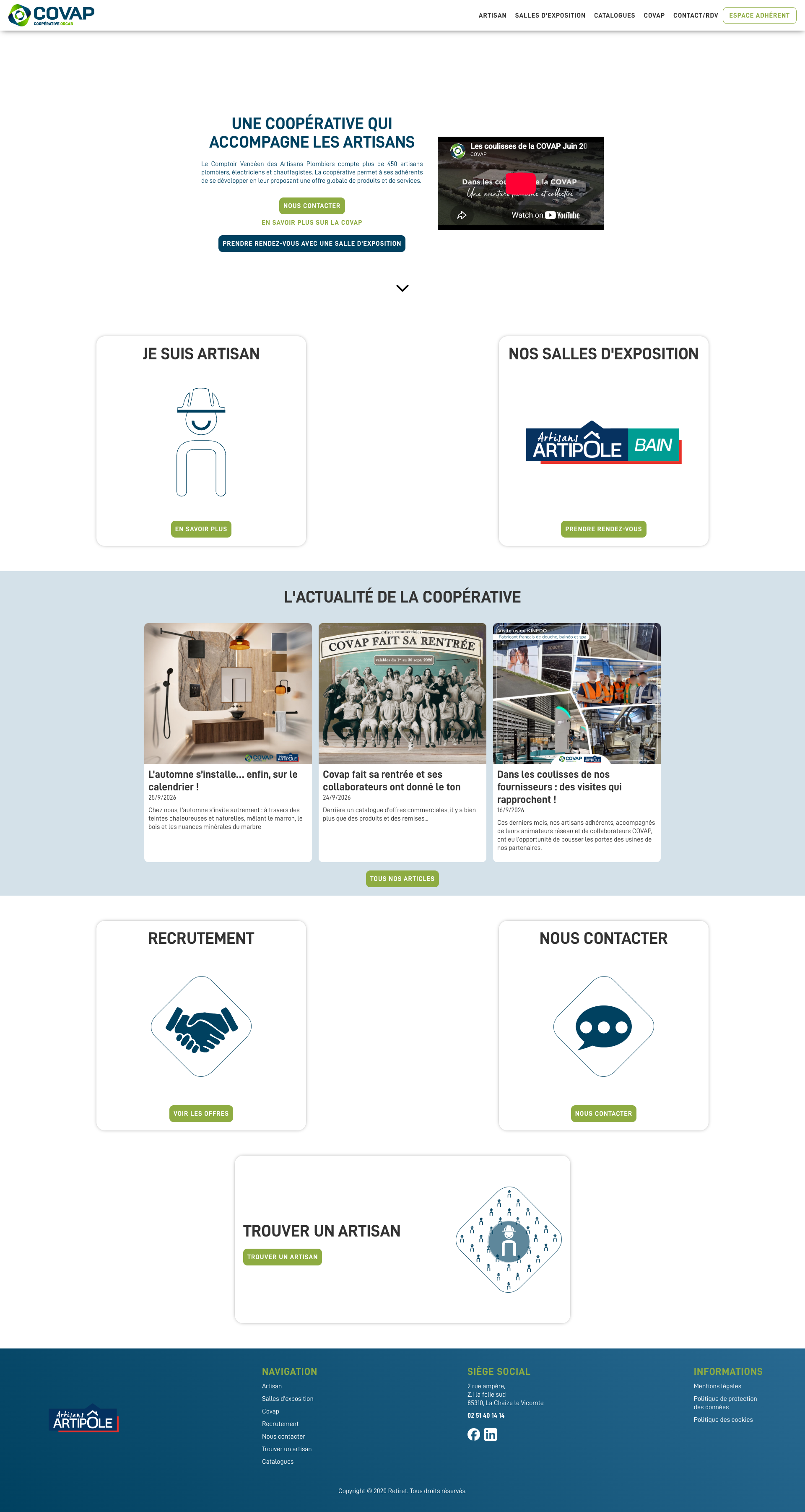 Aperçu du site
