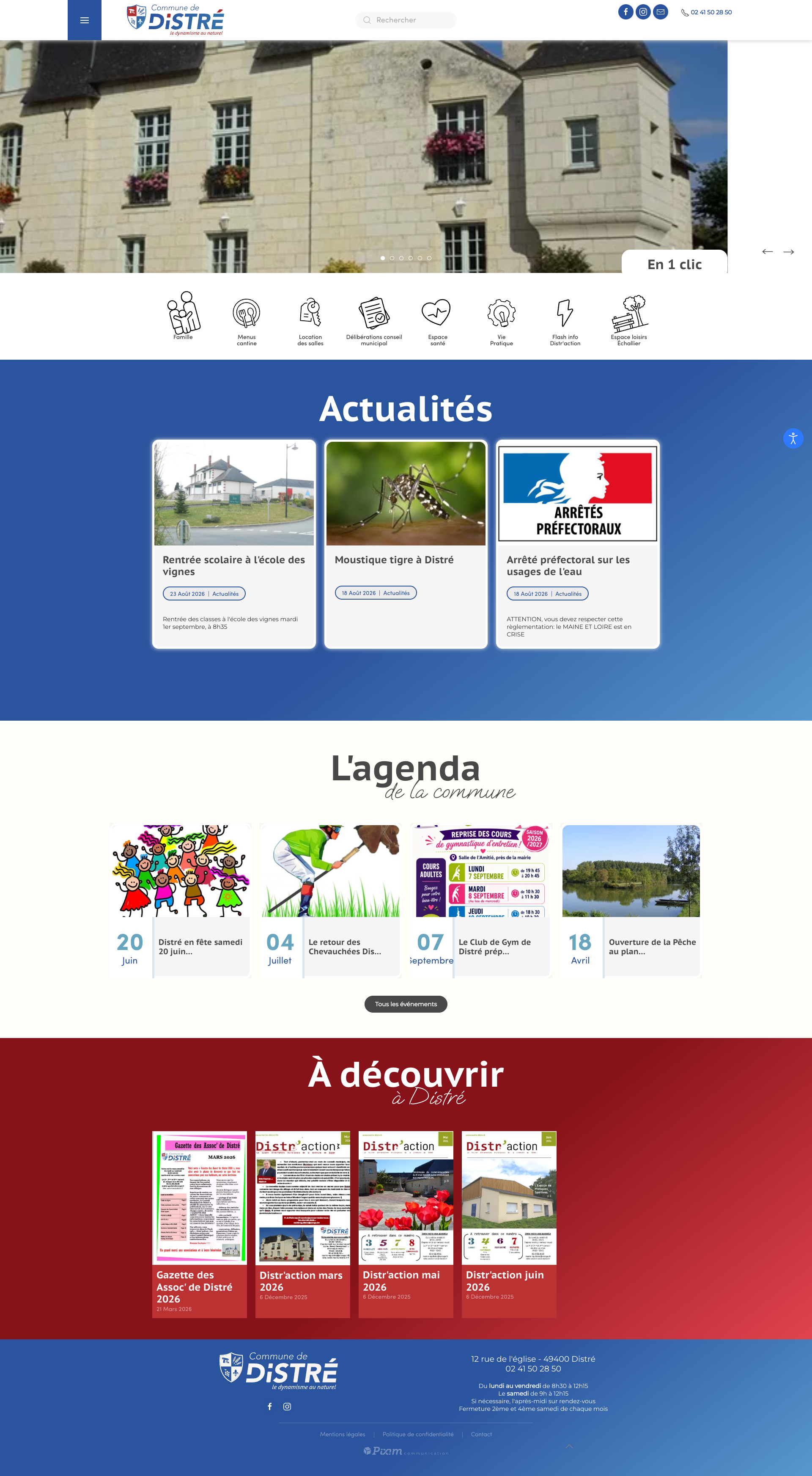 Aperçu du site