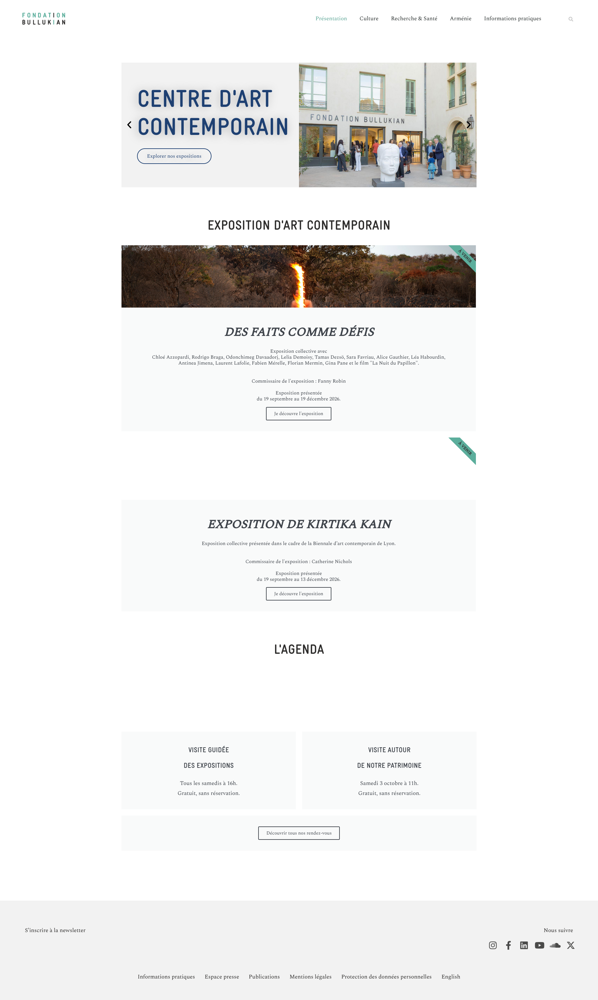 Aperçu du site