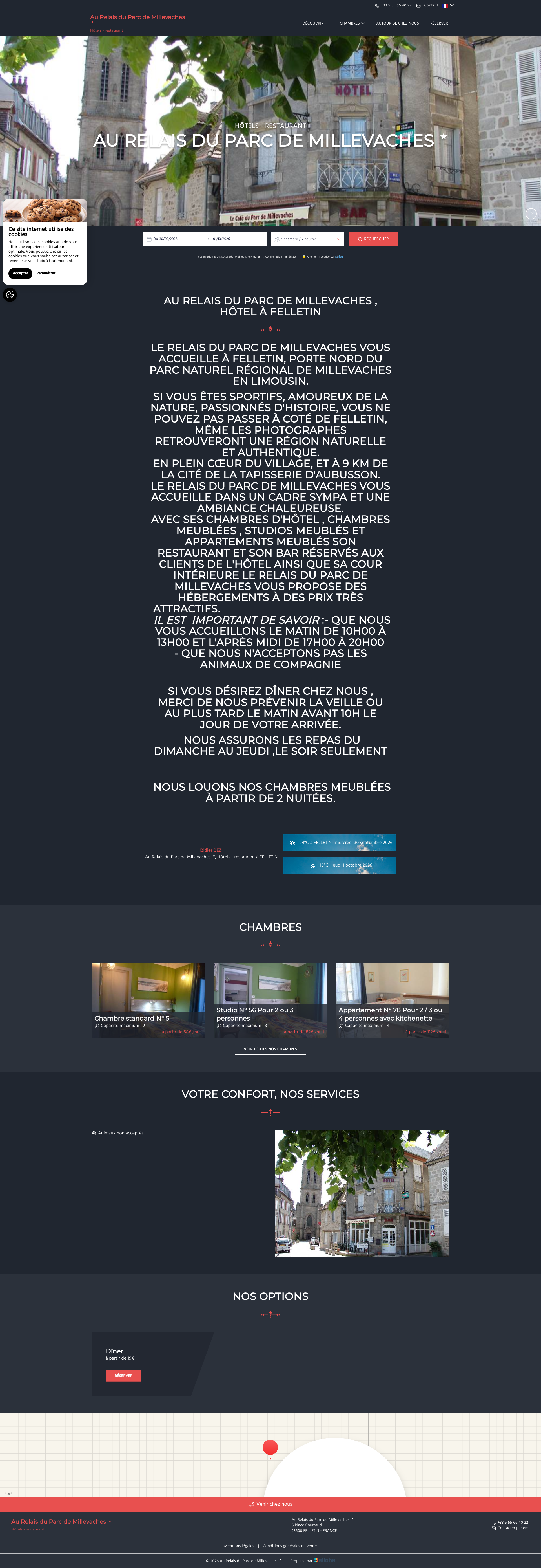 Aperçu du site