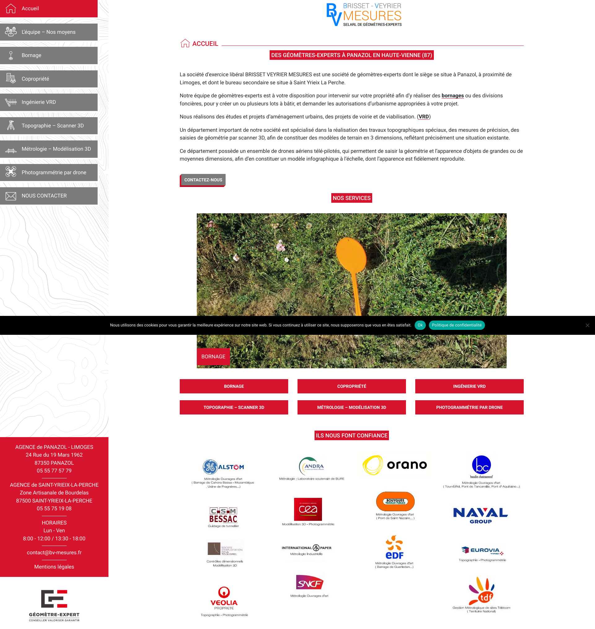 Aperçu du site