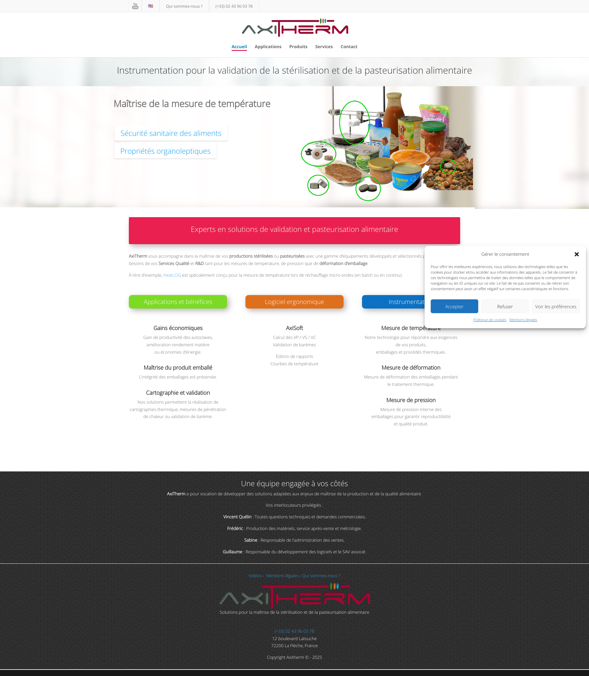 Aperçu du site