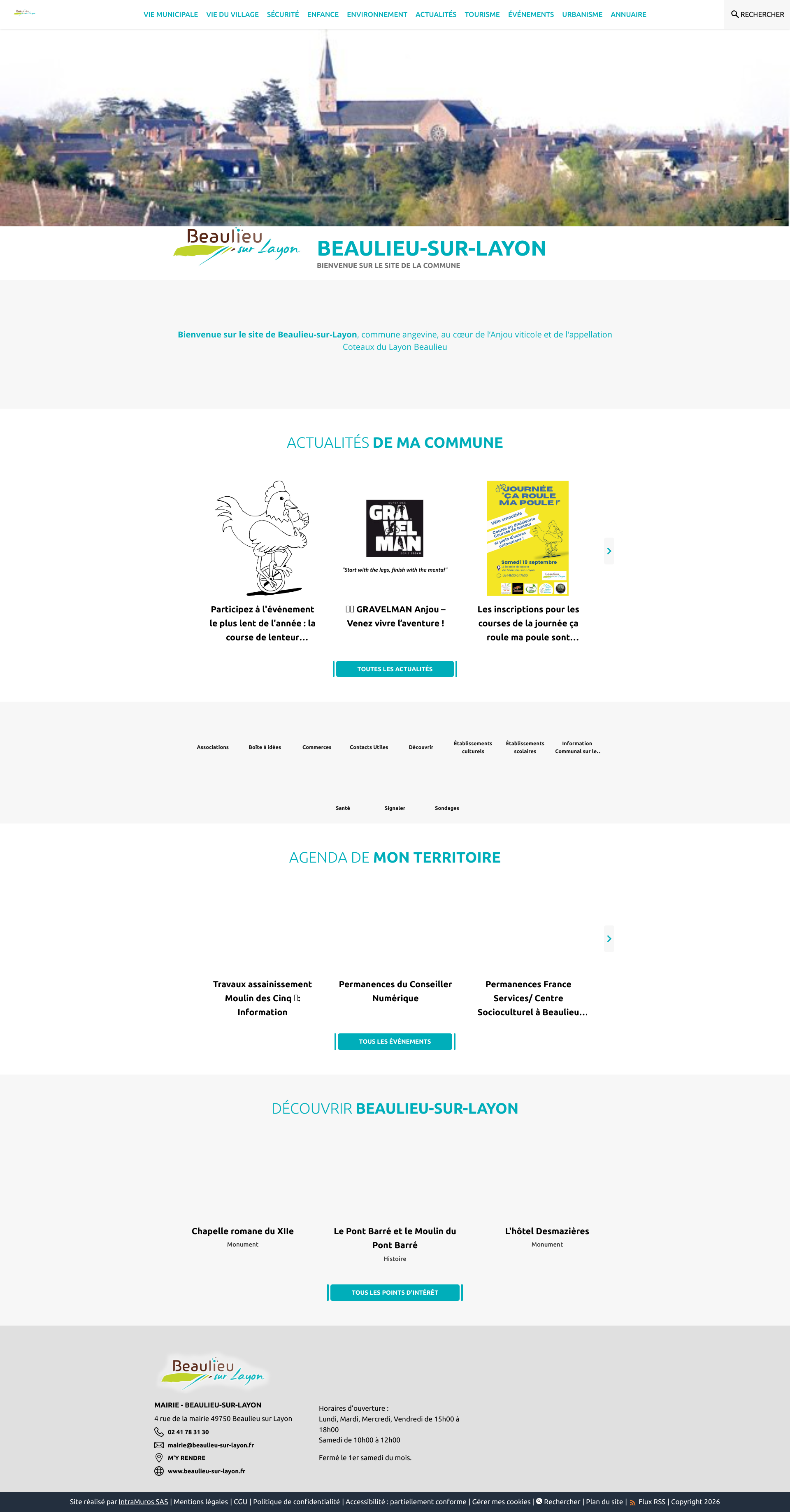Aperçu du site
