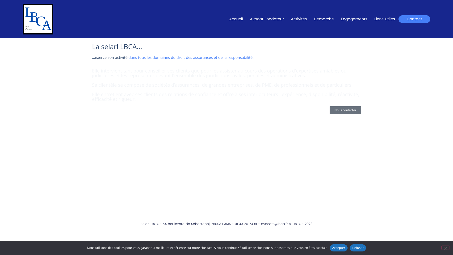 Aperçu du site