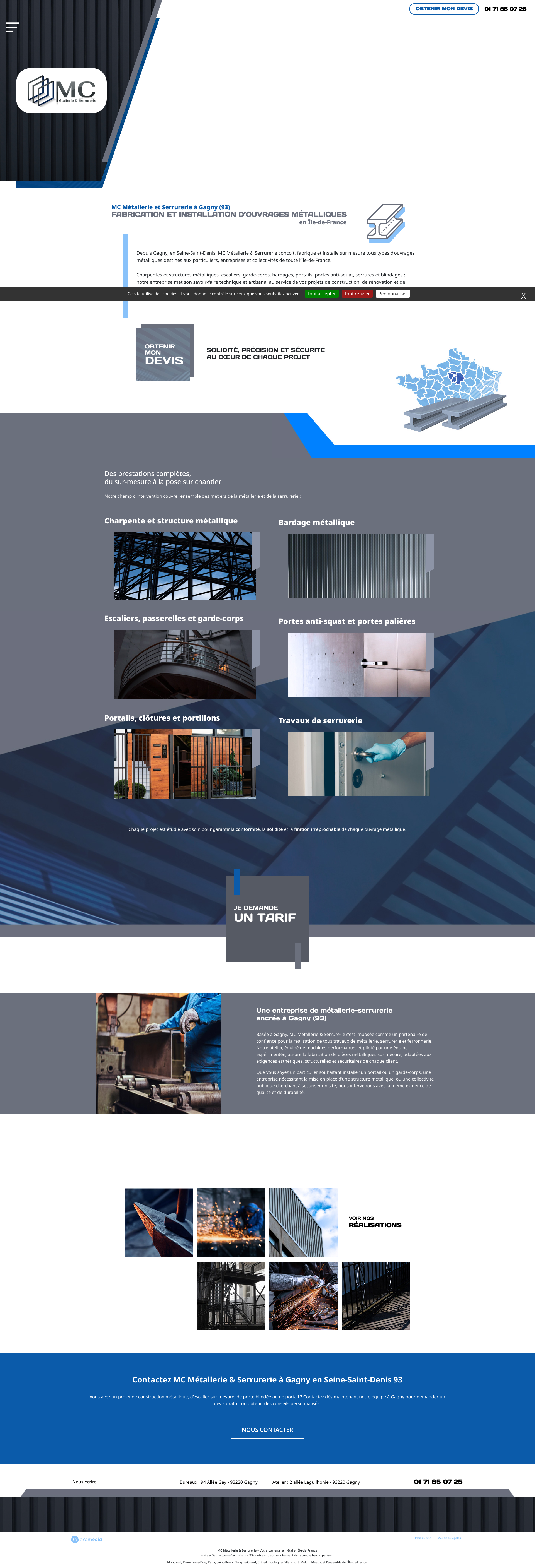 Aperçu du site