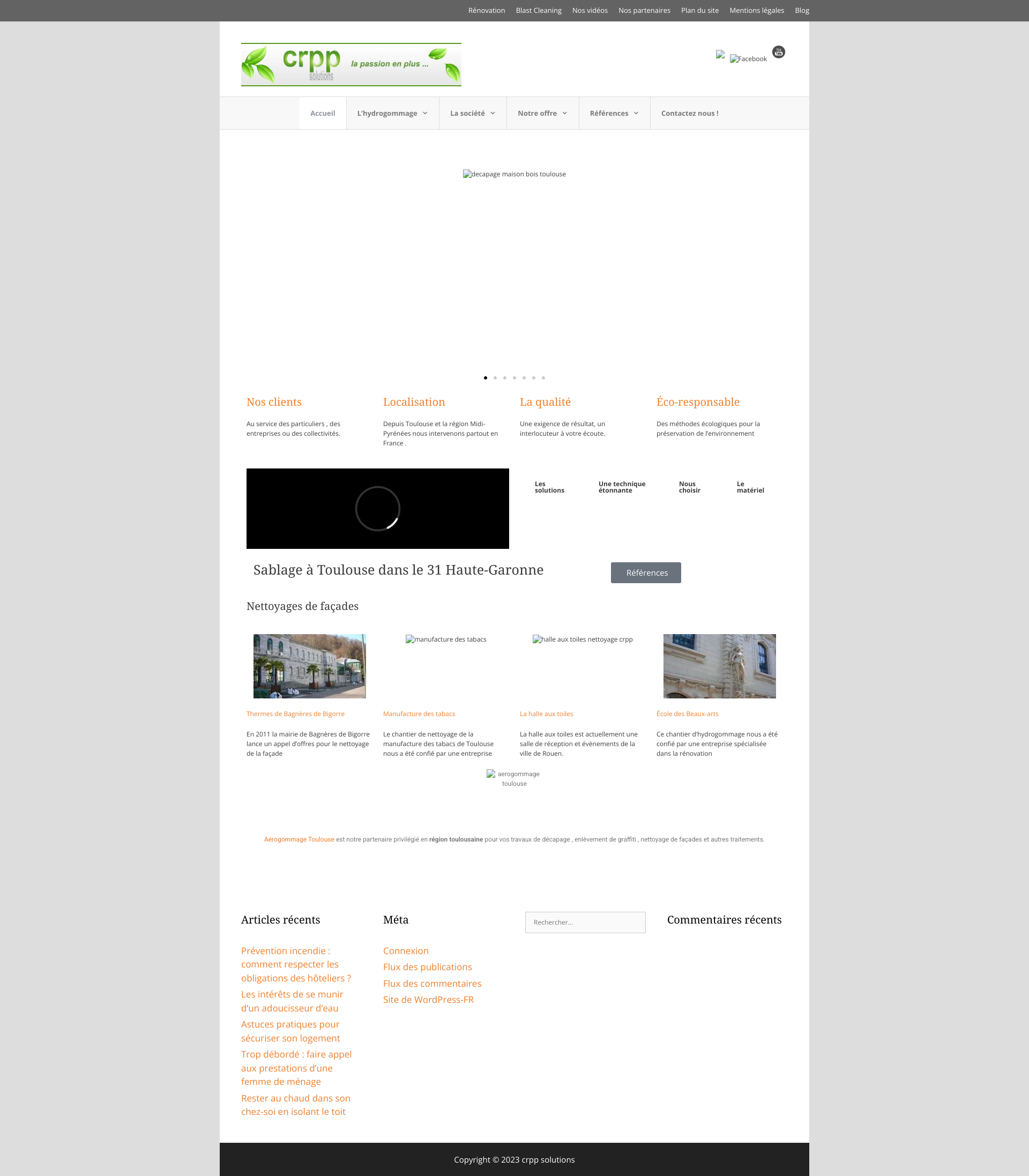 Aperçu du site