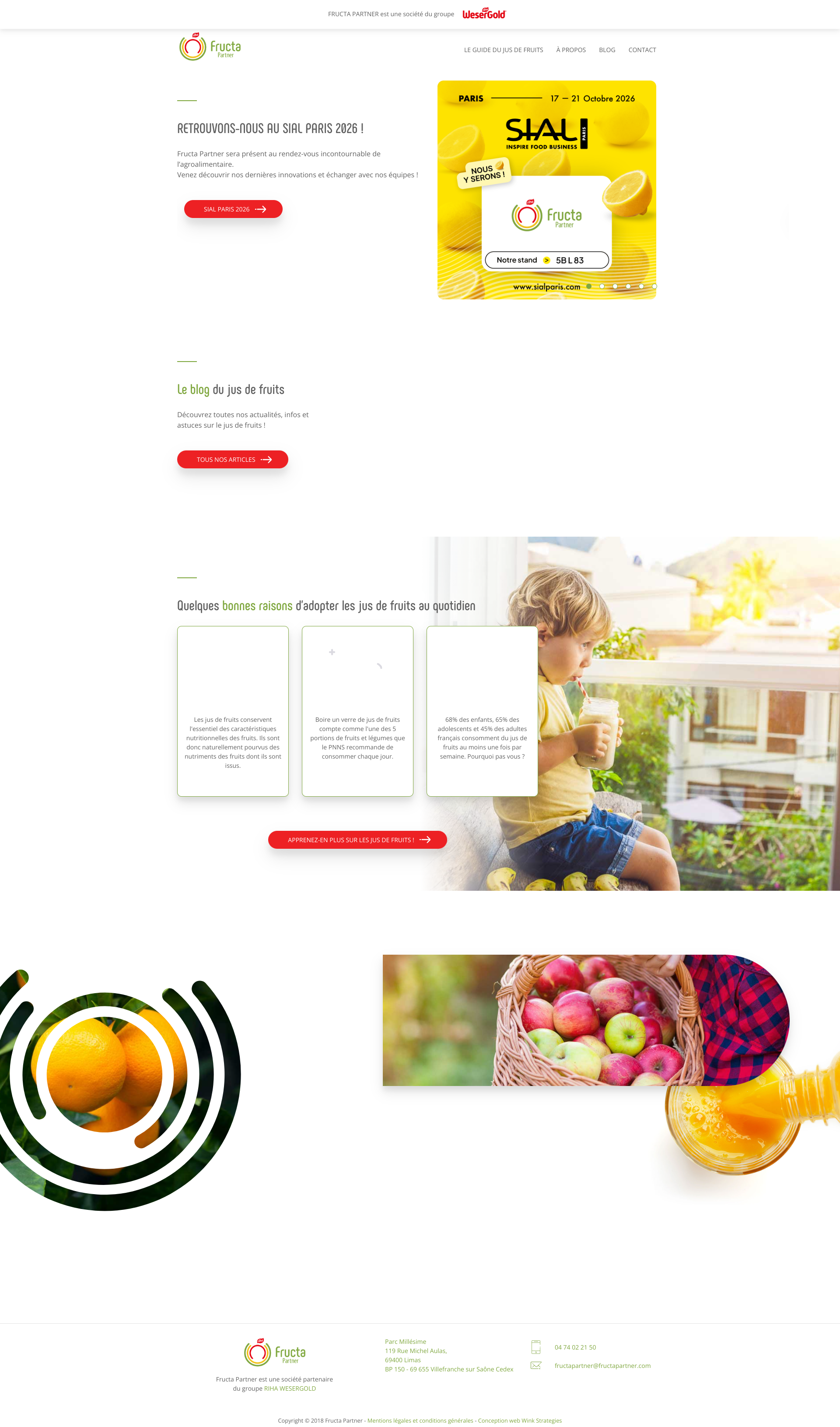 Aperçu du site