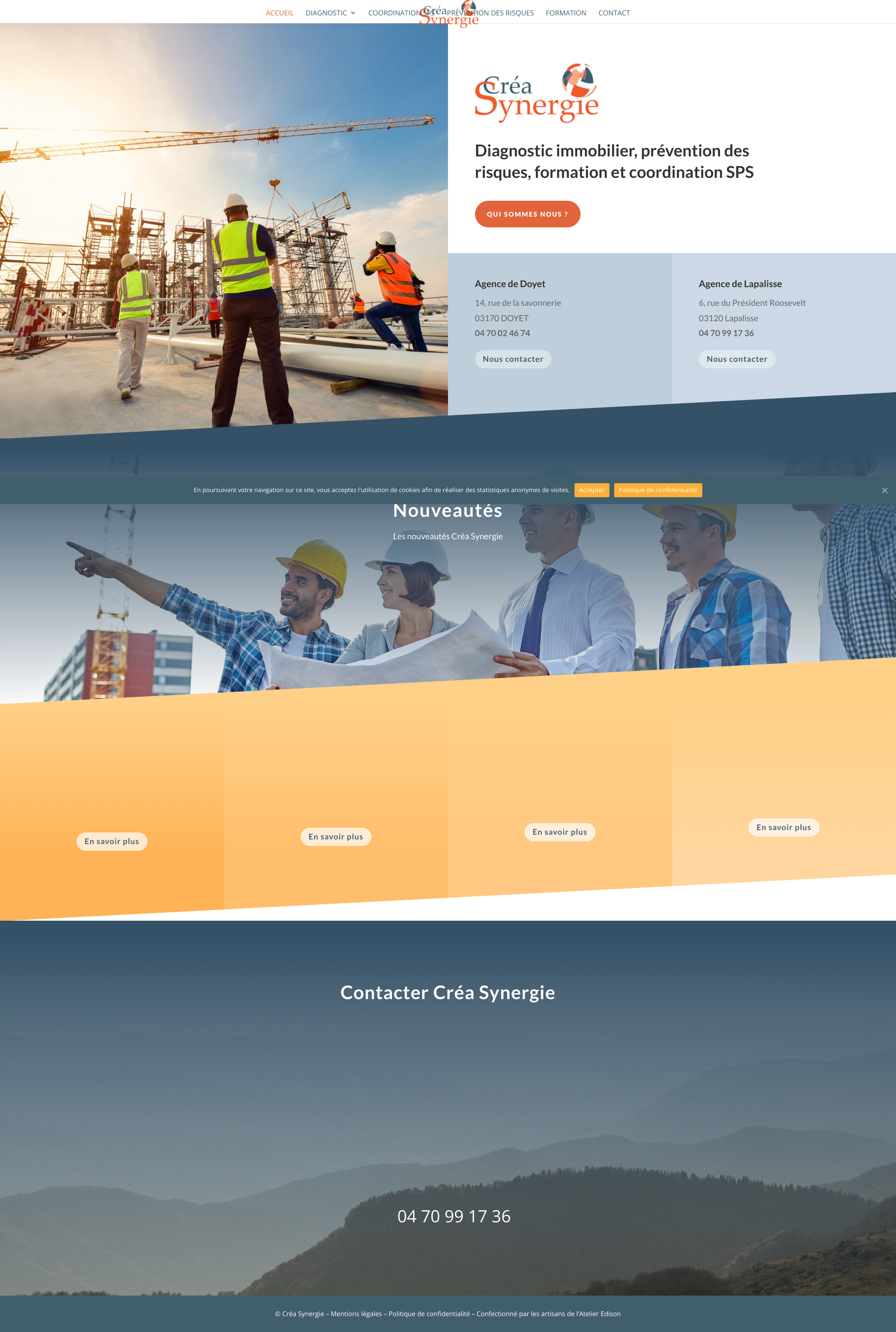 Aperçu du site