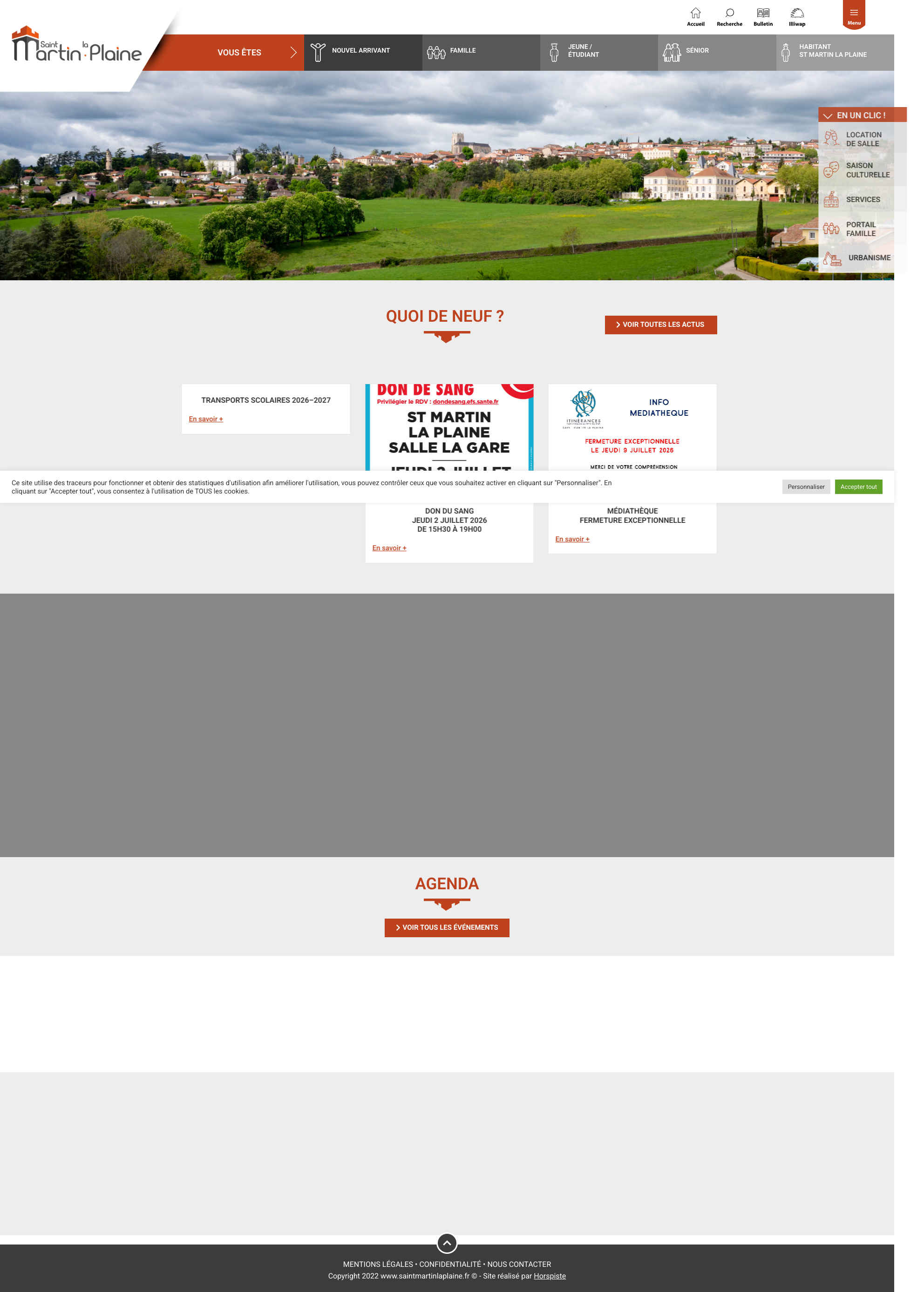 Aperçu du site