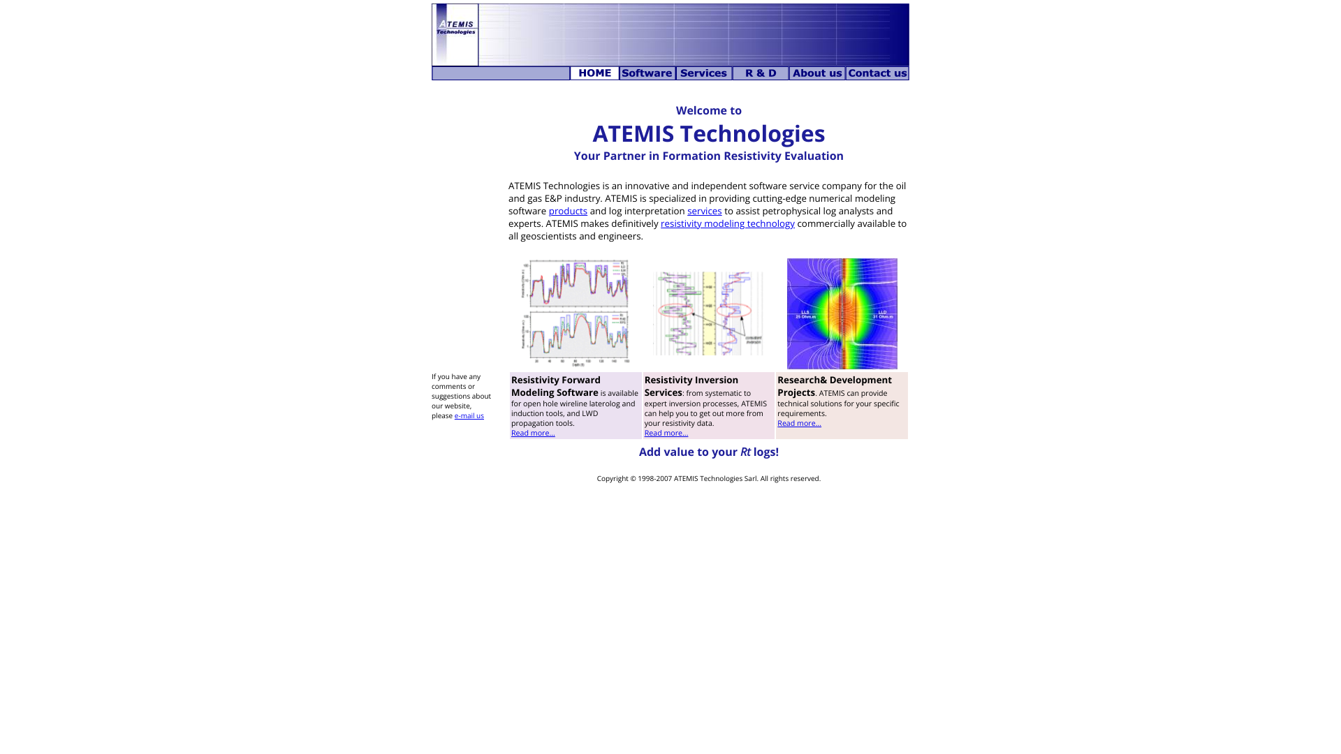 Aperçu du site