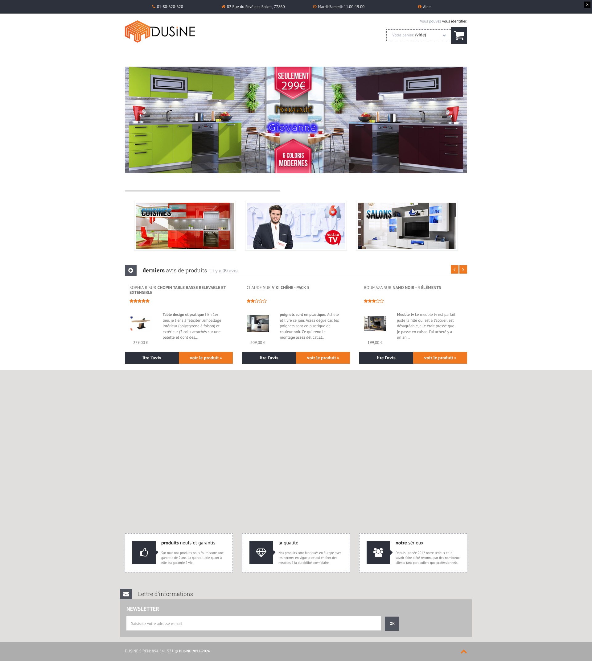 Aperçu du site