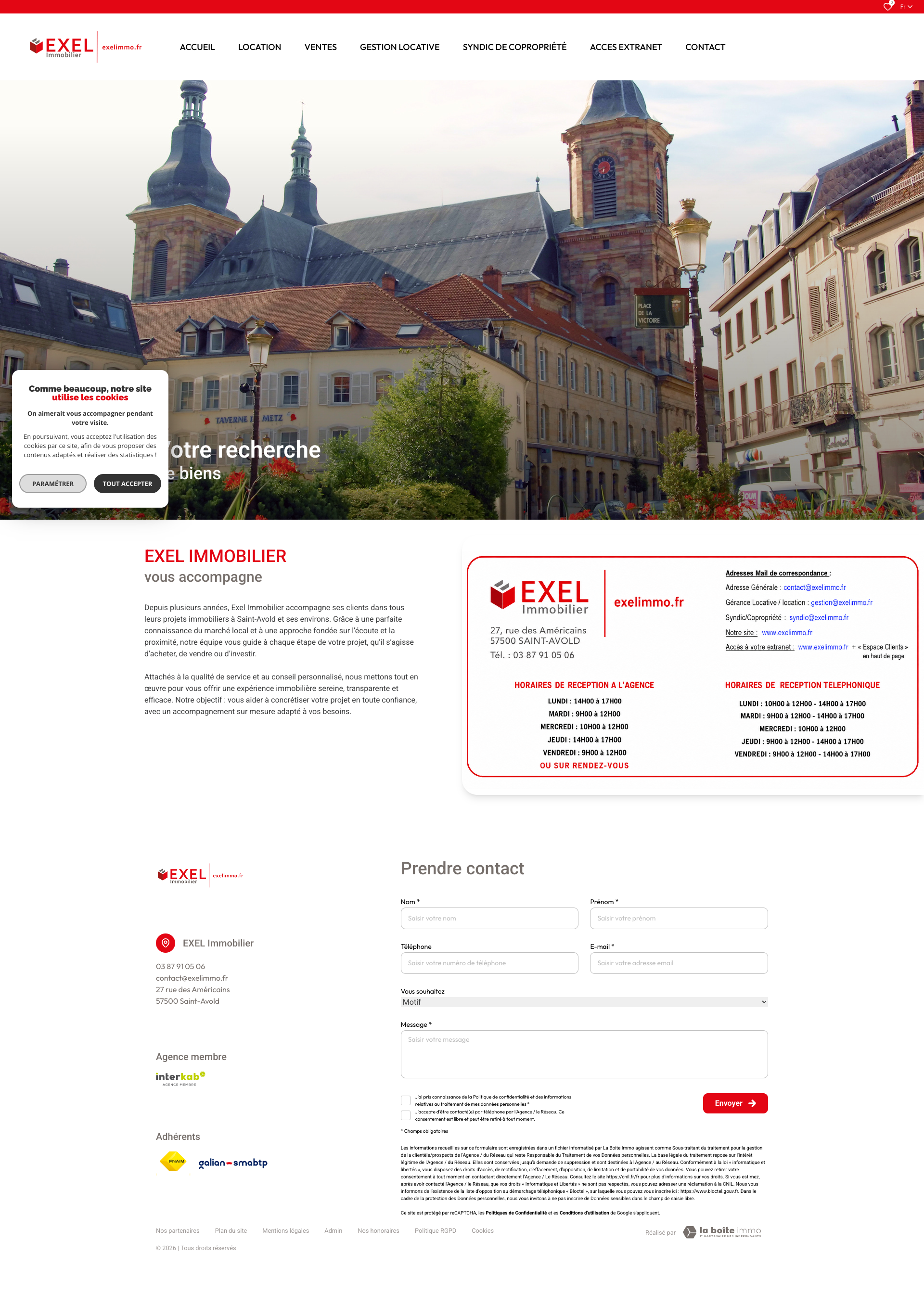 Aperçu du site