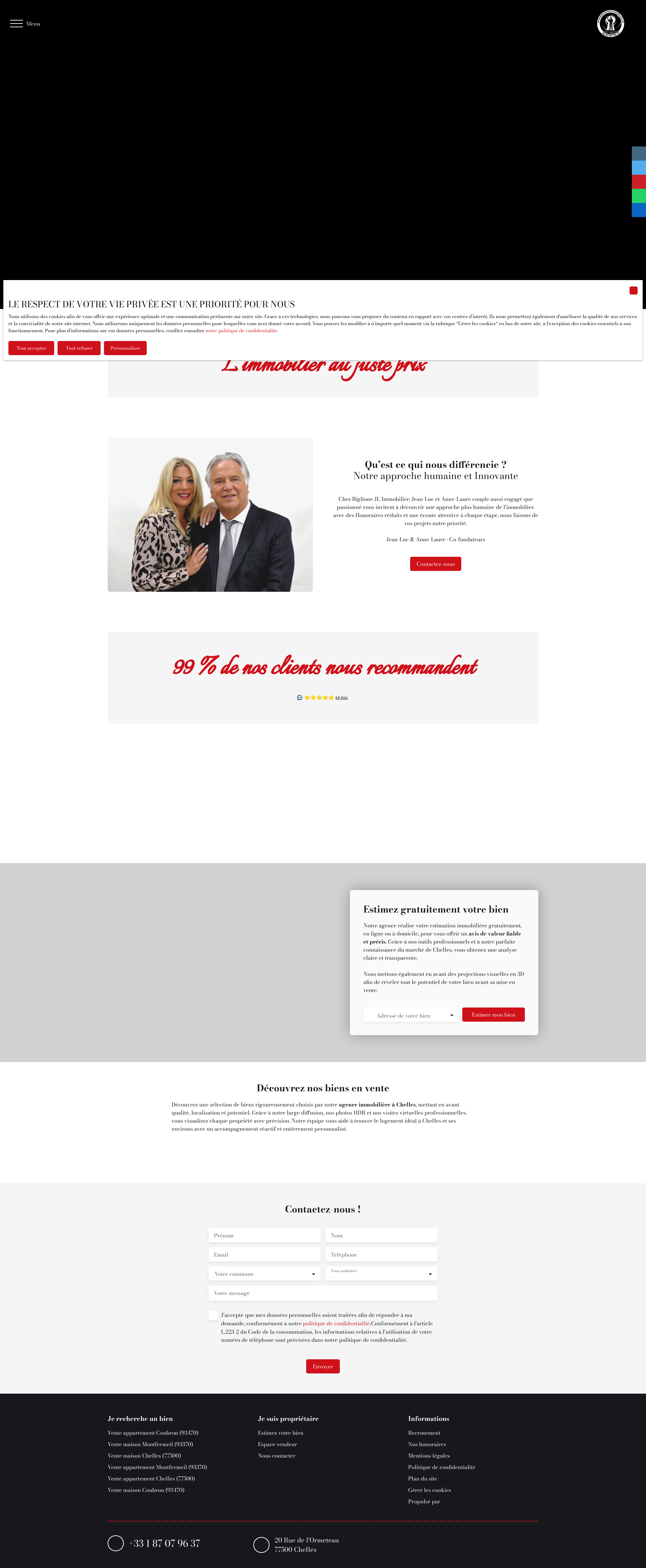 Aperçu du site