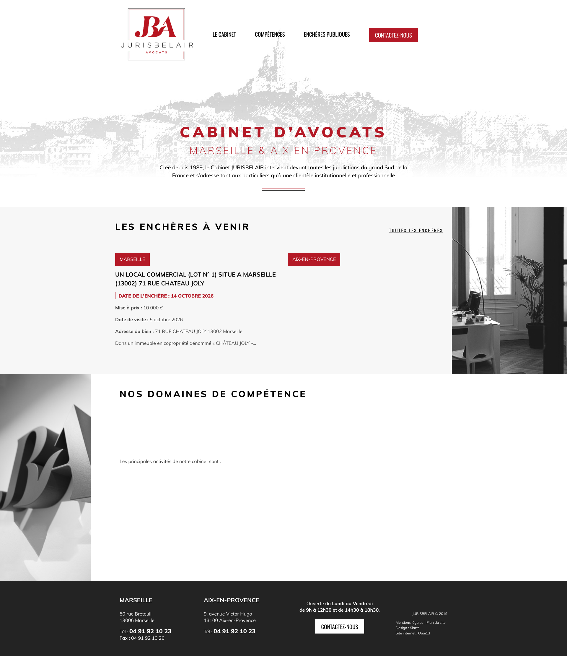 Aperçu du site
