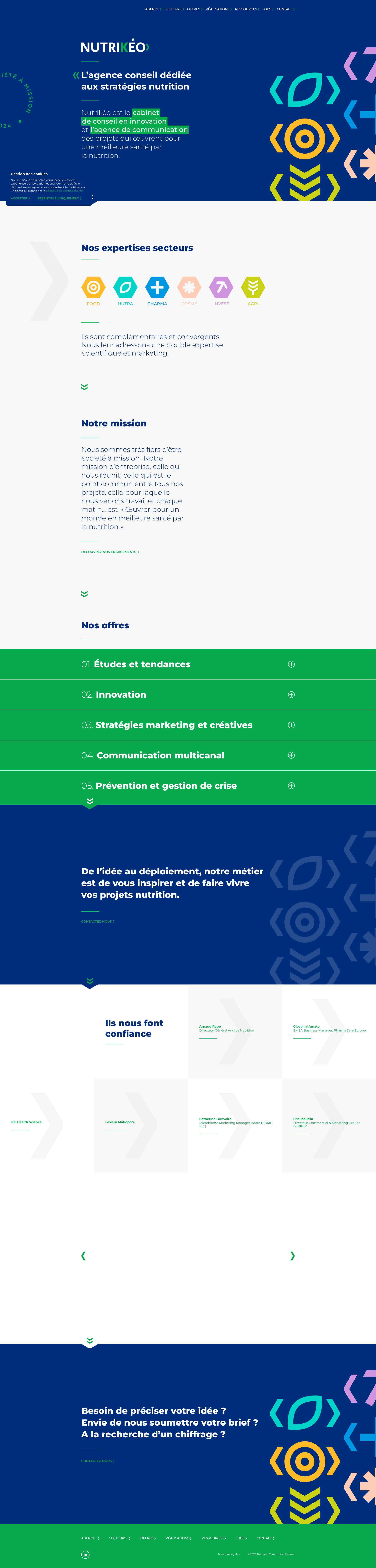 Aperçu du site