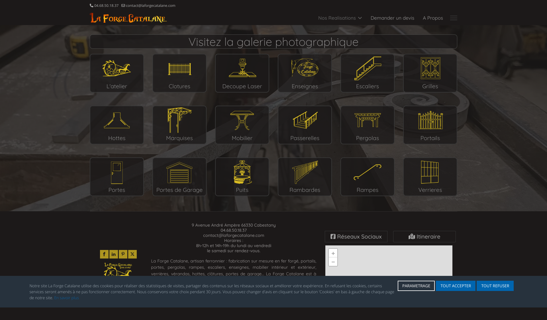 Aperçu du site