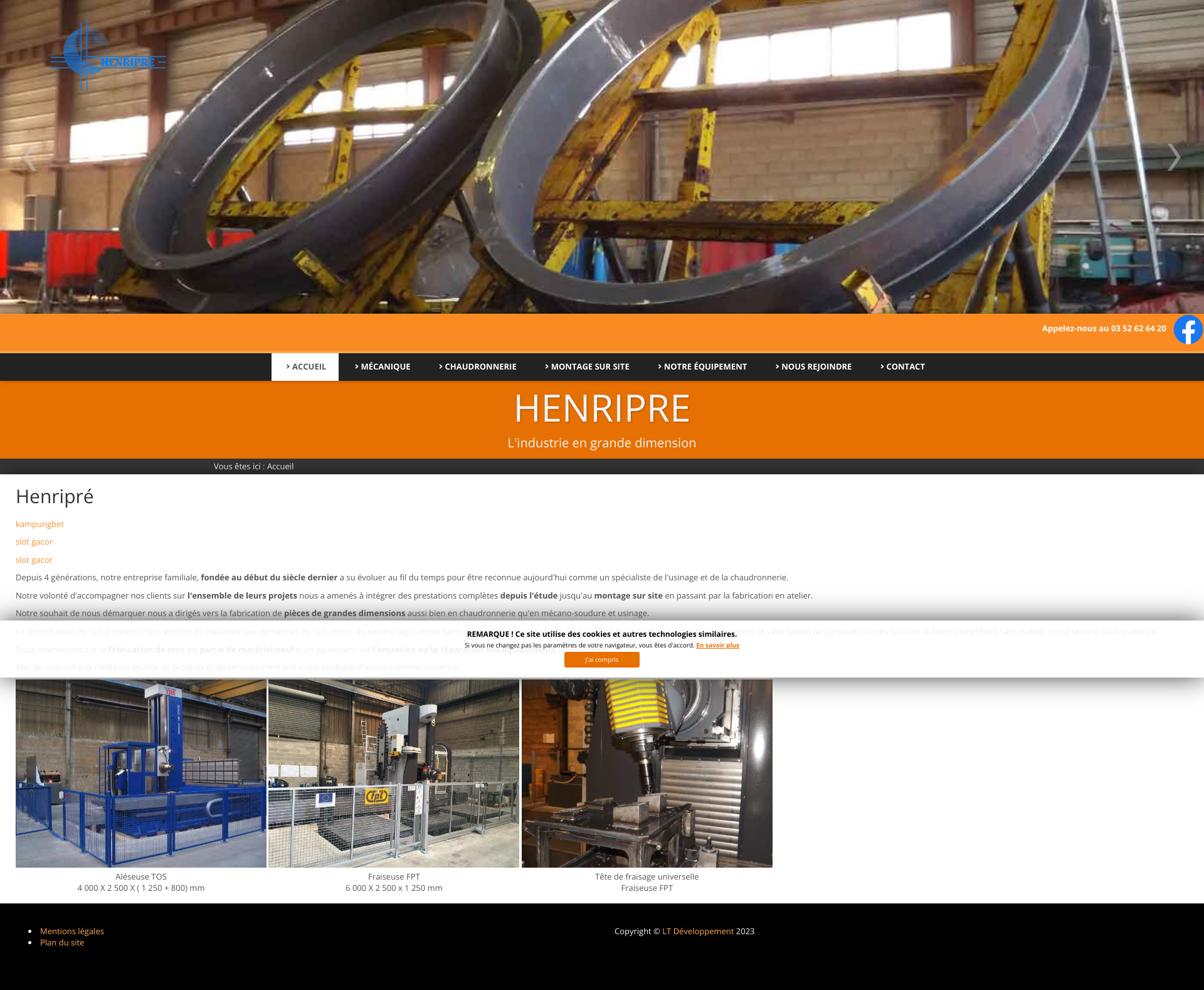 Aperçu du site